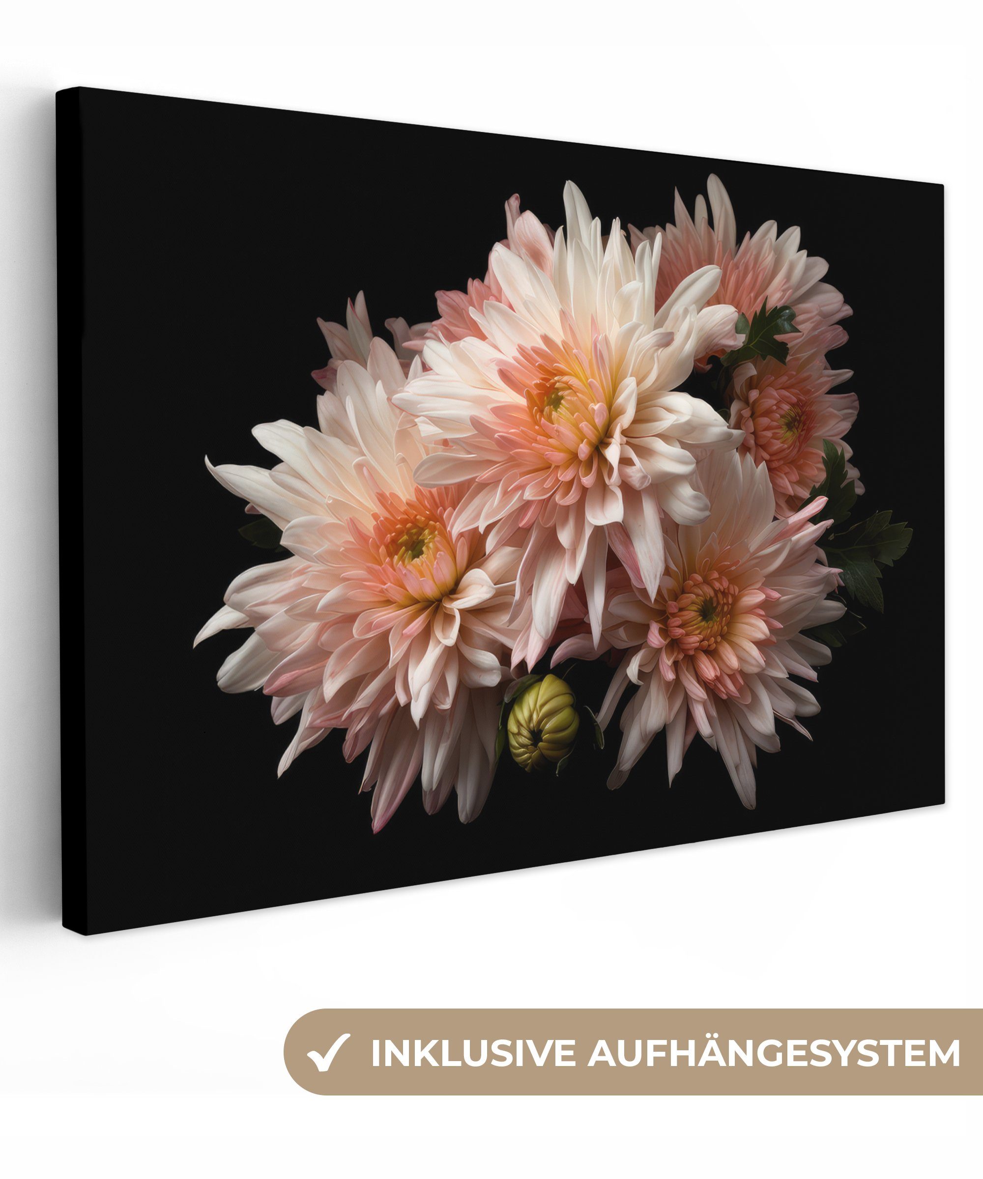OneMillionCanvasses® Leinwandbild Chrysantheme - Blumen - günstig online kaufen