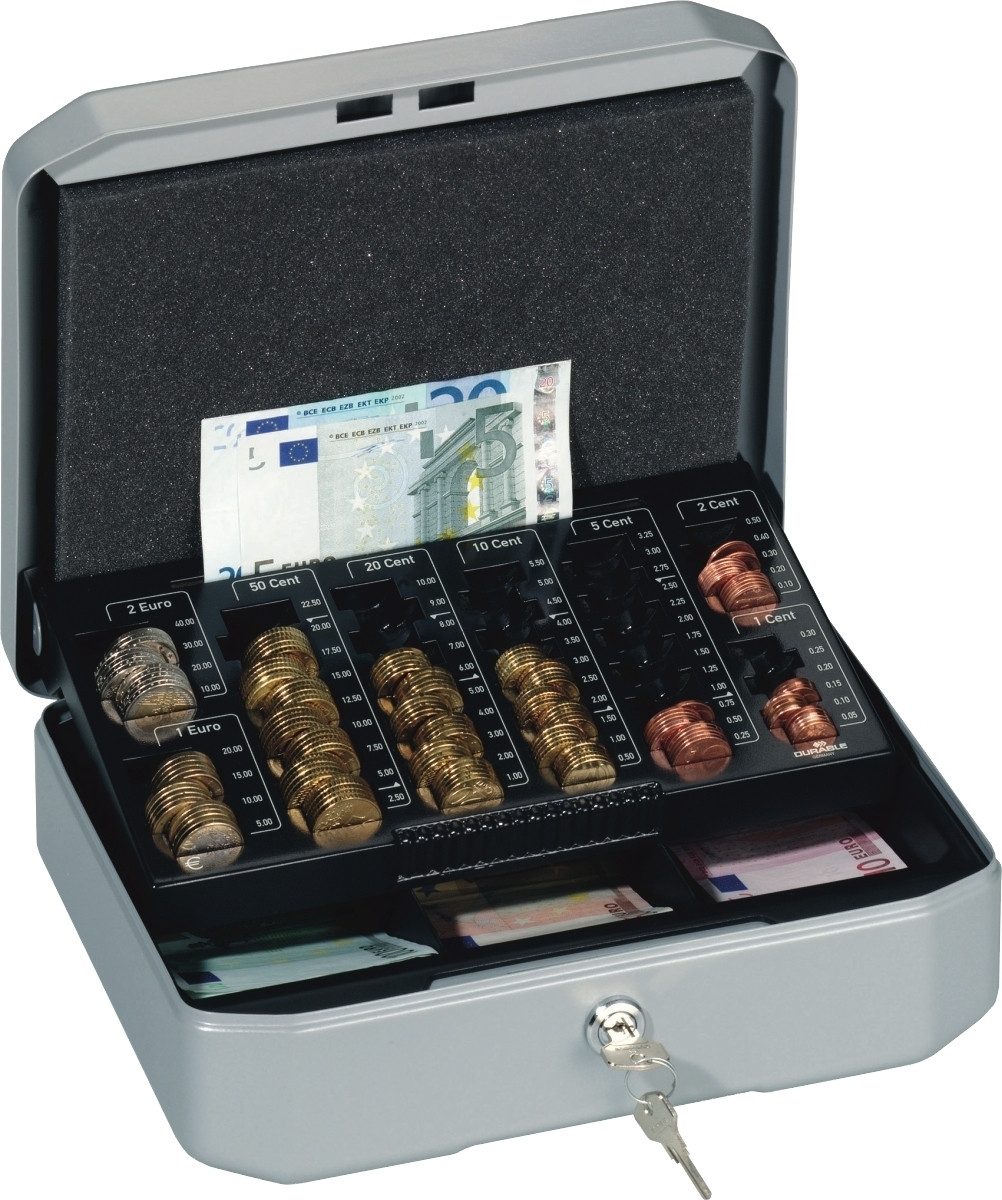 DURABLE Geldkassette Geldkassette Euroboxx HxBxT 100x283x225mm grau