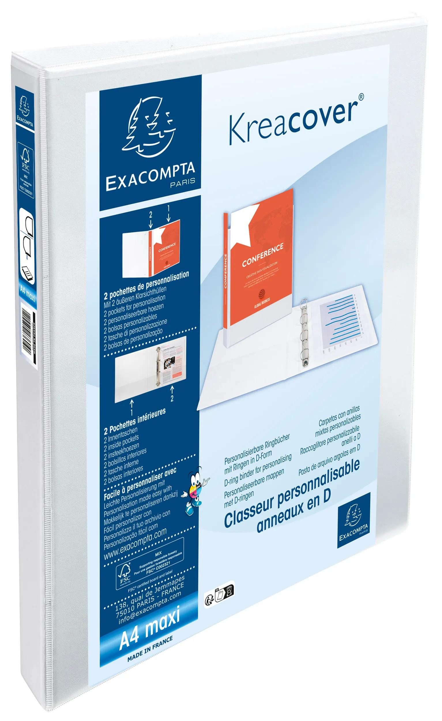 EXACOMPTA Ringbuchmappe 10x Ringhefter PP 19mm günstig online kaufen