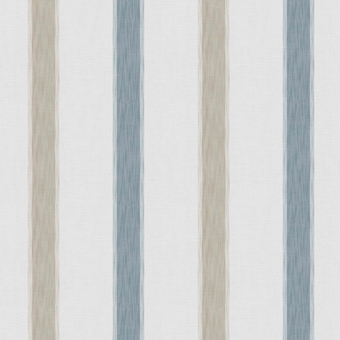 Vorhang Bandolo, Neutex for you!, Längsstreifen leinen Multifunktionsband halbtransparent, jeansblau St), eleganter weiß (1
