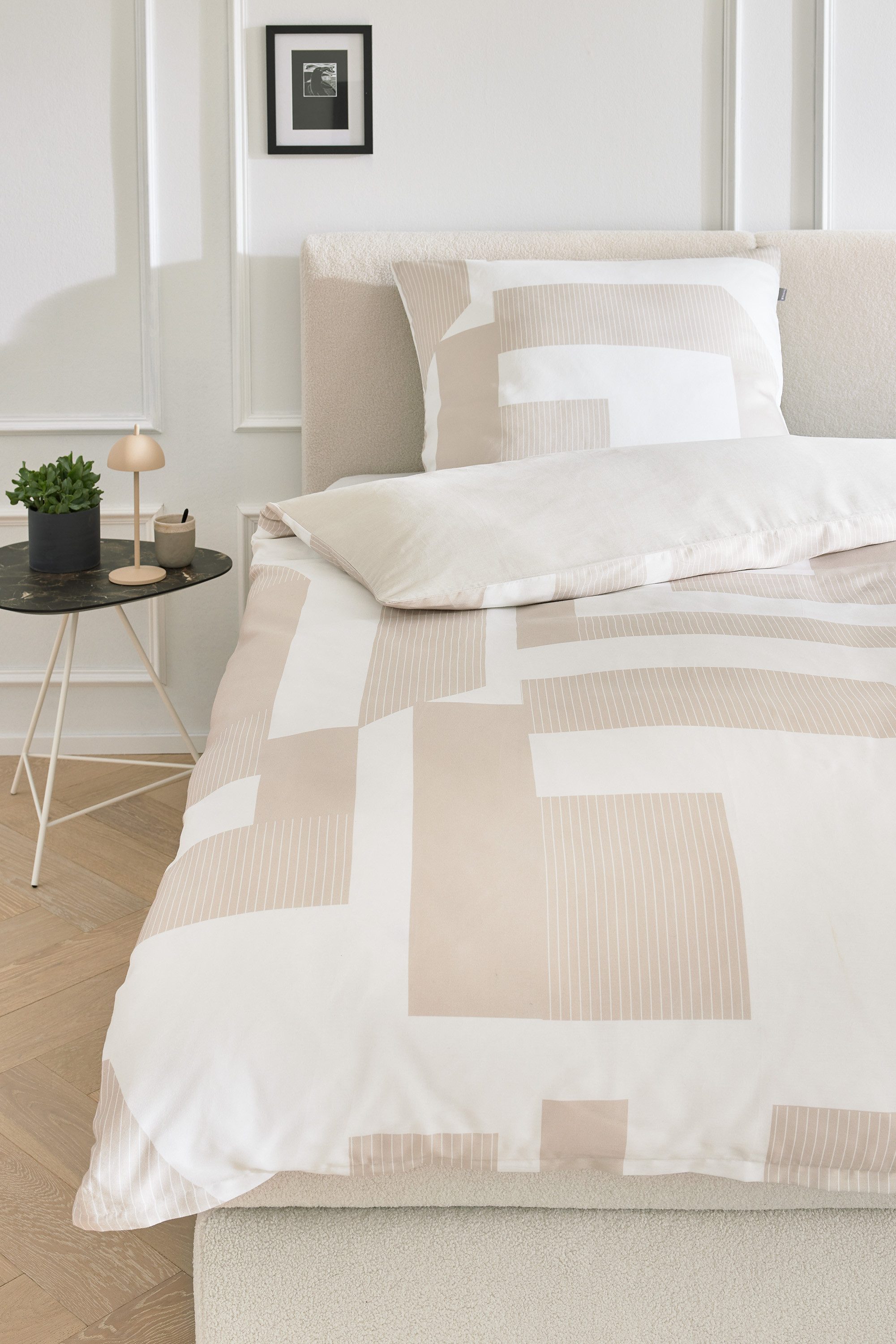 Musterring Wendebettwäsche Slow, Satin, 2 teilig, aus reiner Baumwolle