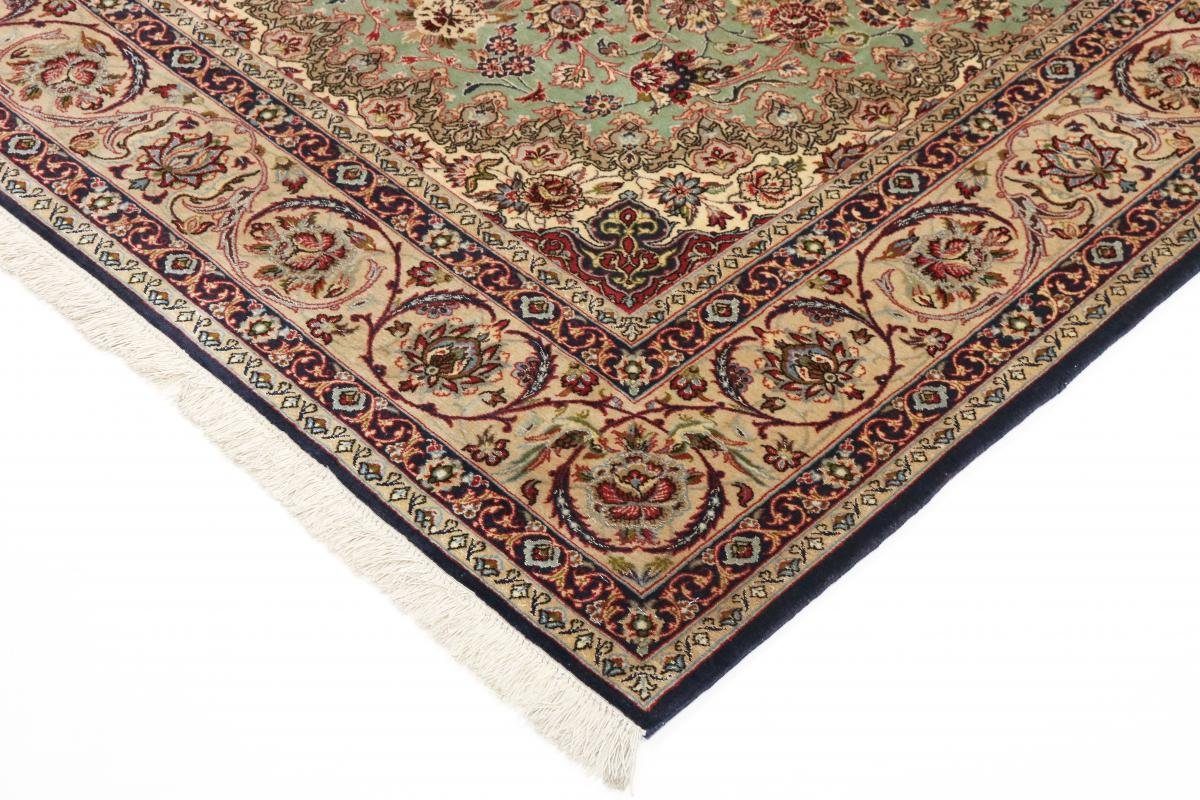 6 Orientteppich mm Seidenkette Nain Trading, Handgeknüpfter rechteckig, Orientteppich, Höhe: 153x227 Isfahan