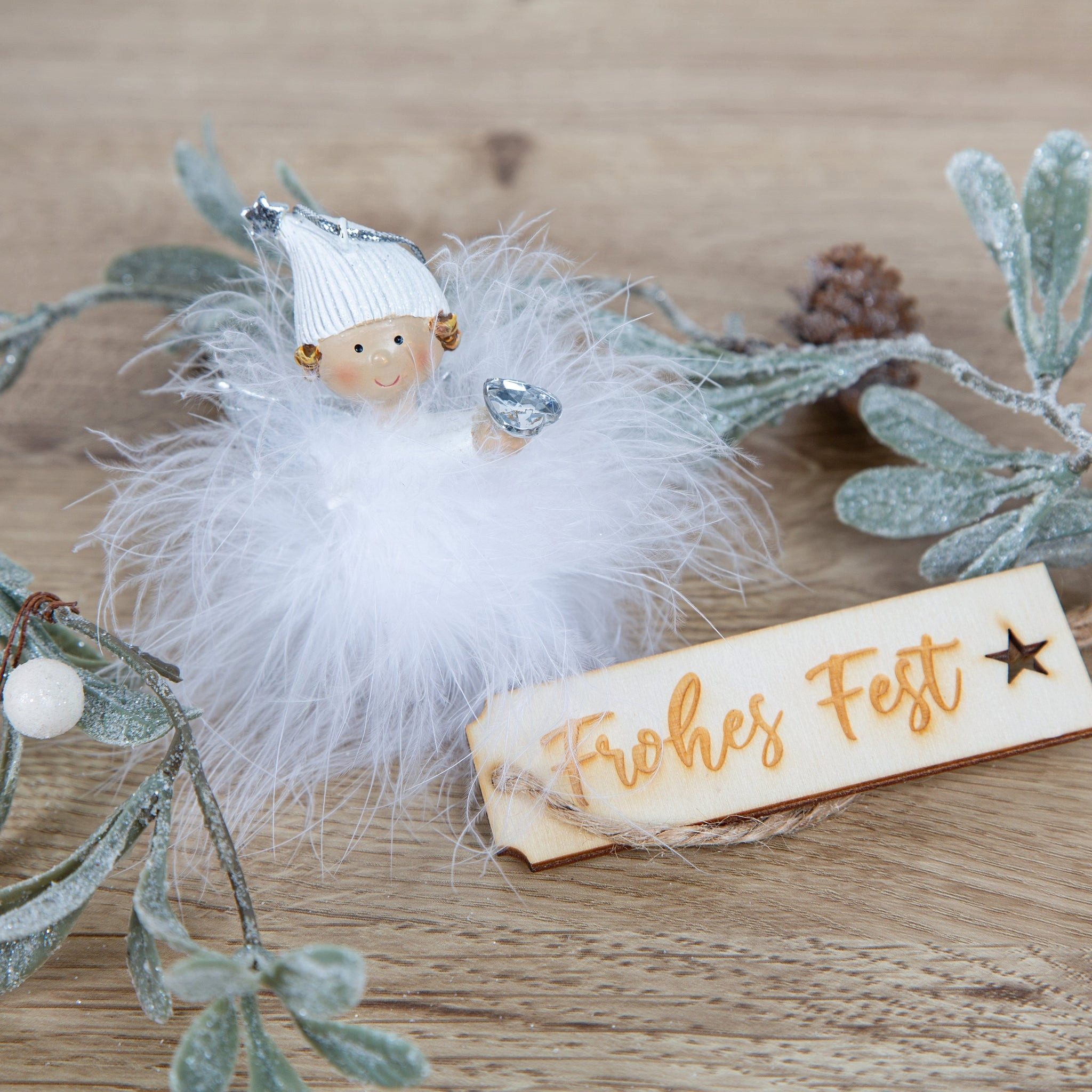 Logbuch-Verlag Dekofigur 6 Engel Anhänger weiß günstig online kaufen