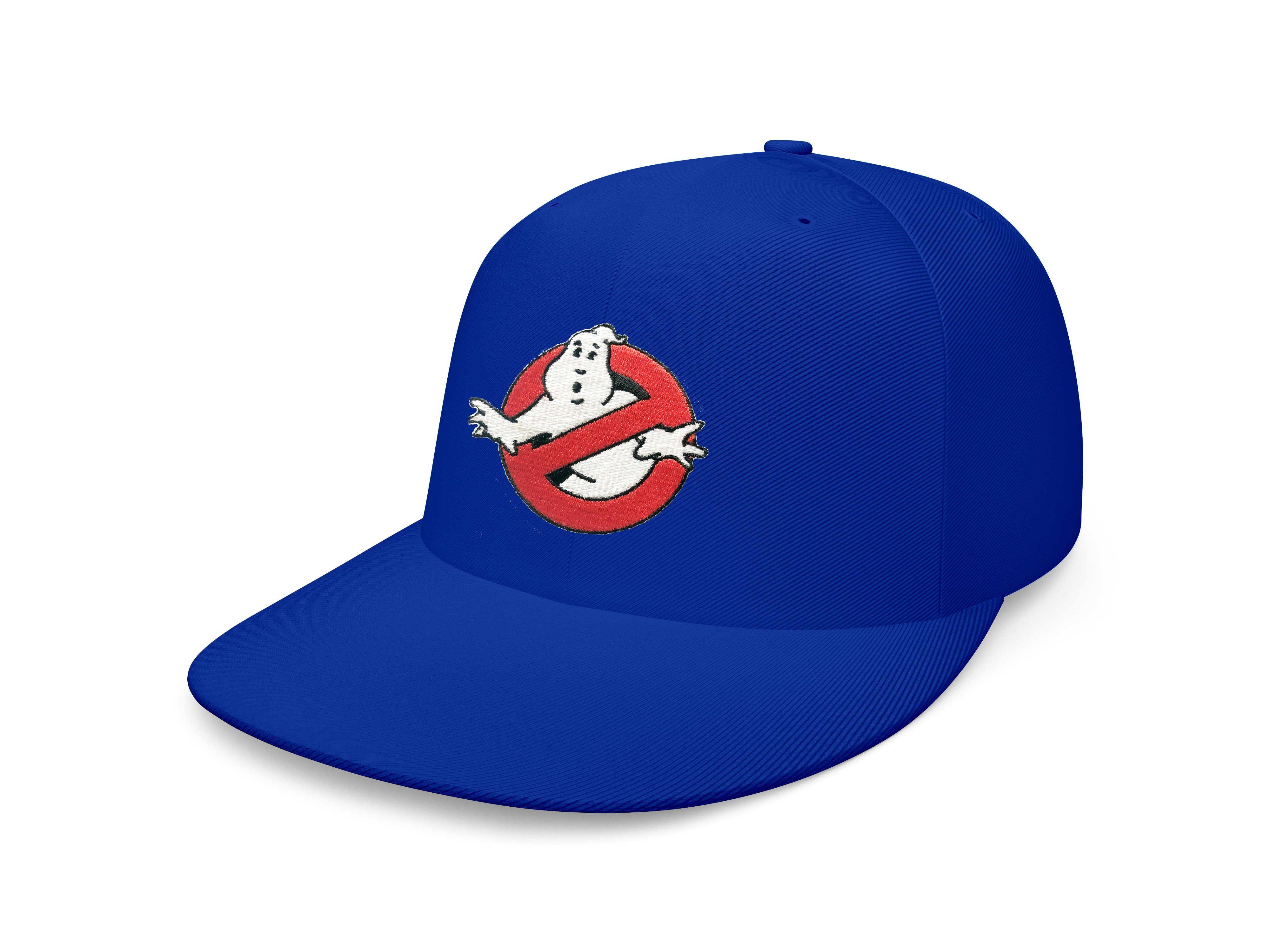 Blondie & Brownie Snapback Cap Unisex Erwachsene Ghostbusters Geisterjäger Patch Stick Slime Kino One Size Royalblau