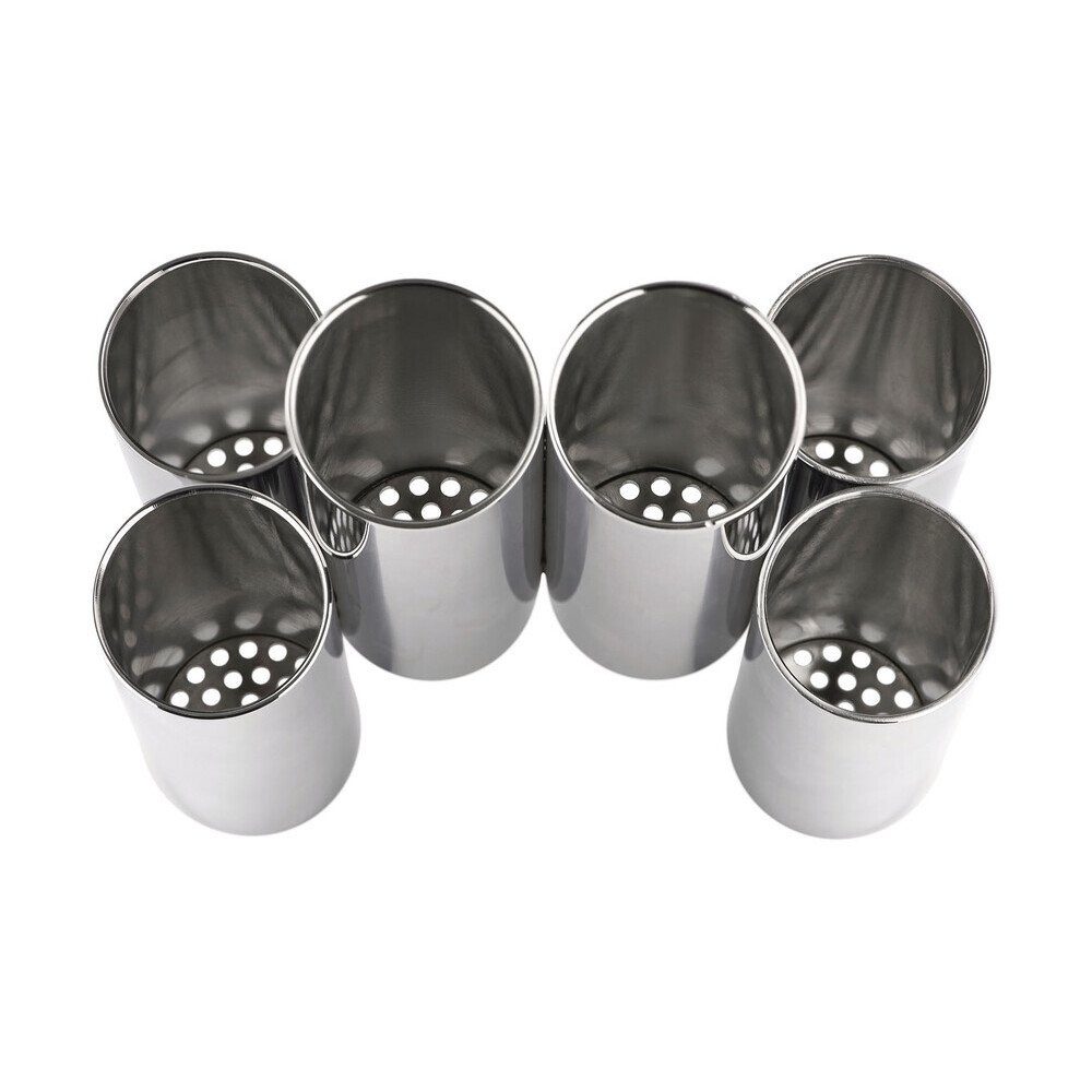 Alessi Besteckhalter Besteckbehälter 13x15 cm Canale edelstahl, Besteckbehälter, 13,10cm, Edelstahl