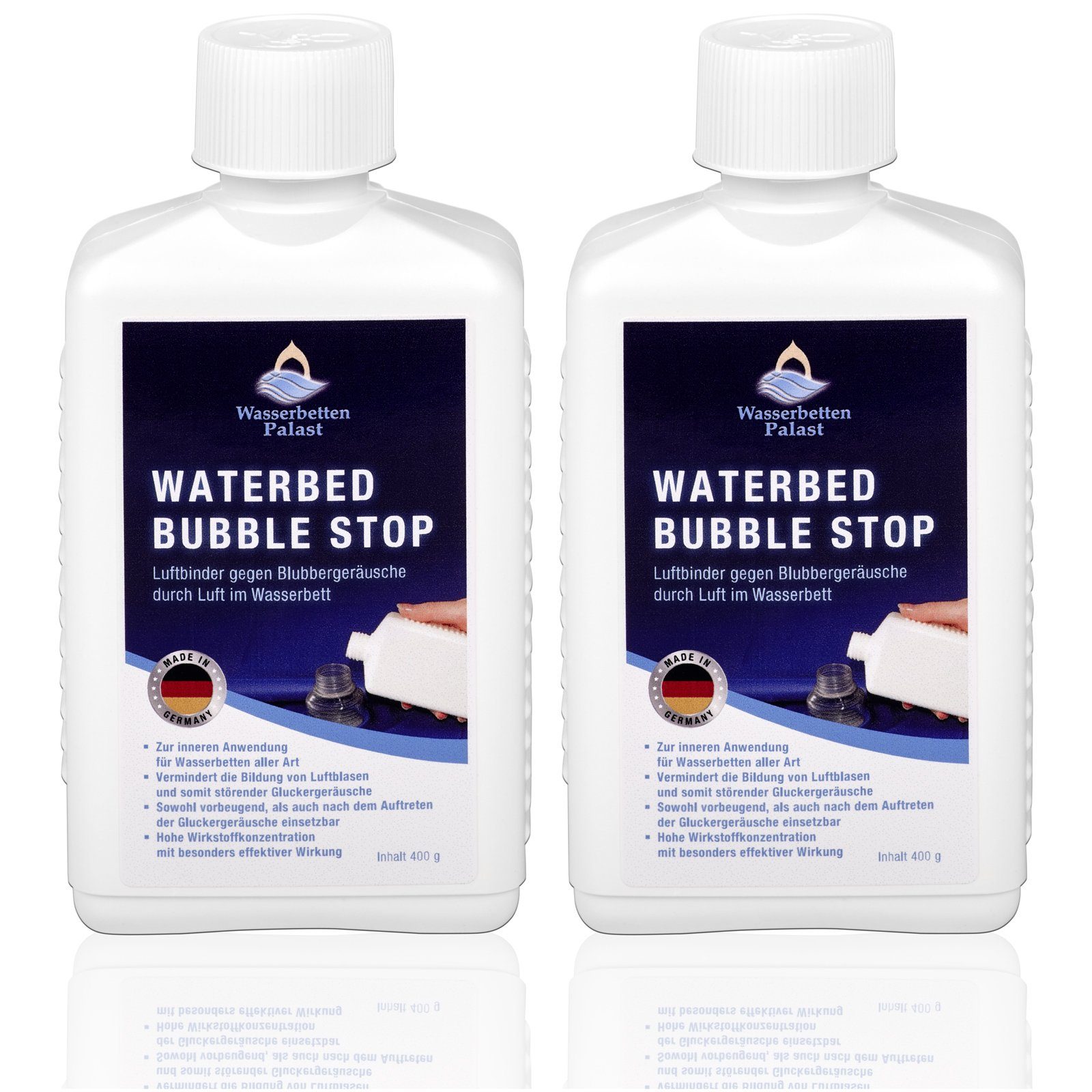 Wasserbetten-Palast, Wasserbett Wasserbetten Palast Wasserbett Bubble Stop 2x 400 gr, (Spar-Set - 2 Stück, 2-tlg)