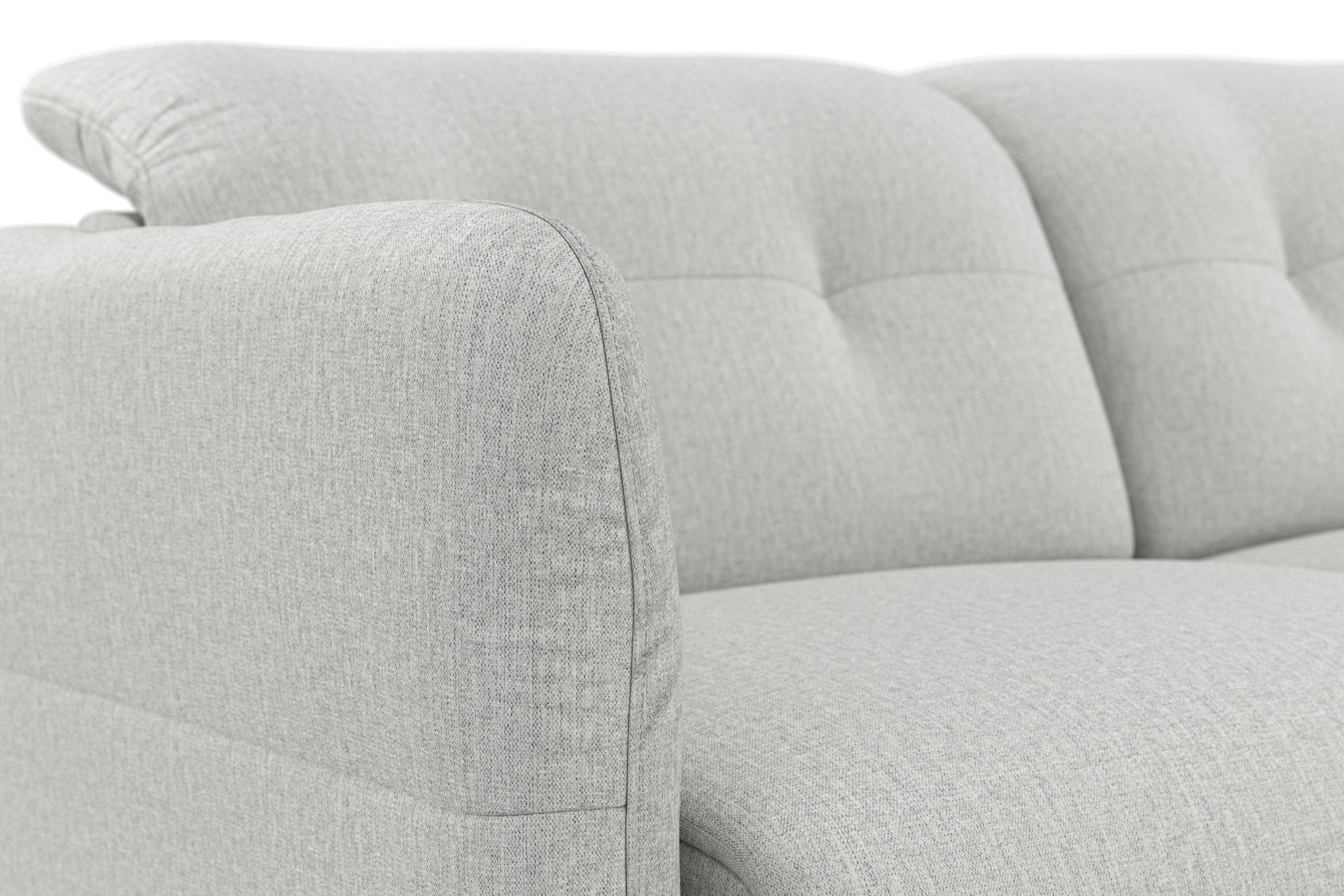 sit&more Ecksofa Scandia, Wahlweise mit Kopfteilverstellung Armteilfunktion und