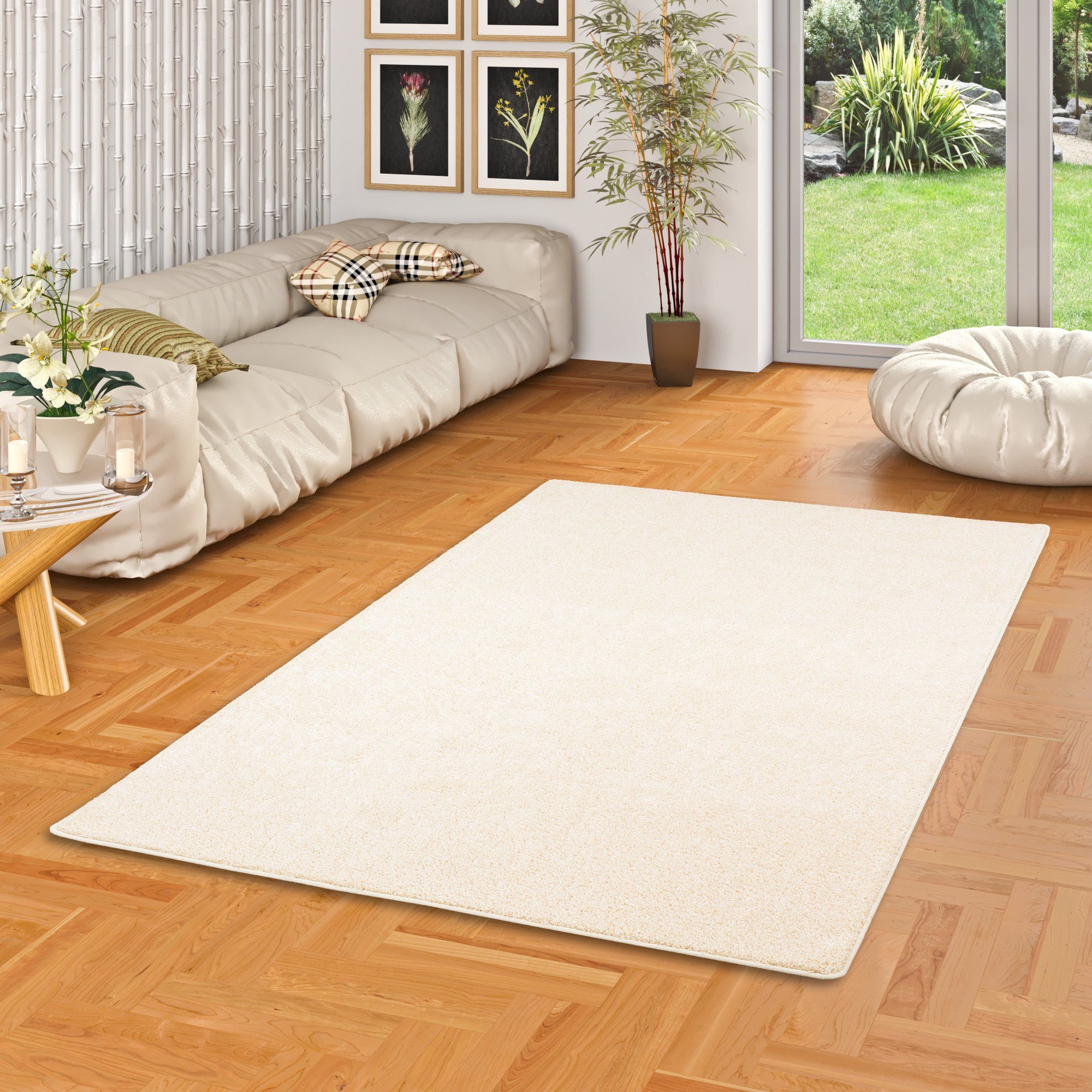Snapstyle Veloursteppich Hochflor Velours Teppich Mona, günstig online kaufen
