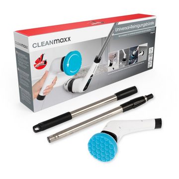 CLEANmaxx Elektro-Oberflächenbürste Akku-Reinigungsbürste 8 Aufsätze In-&Outdoor 100 Min. Laufzeit, 8-tlg., putzen & polieren