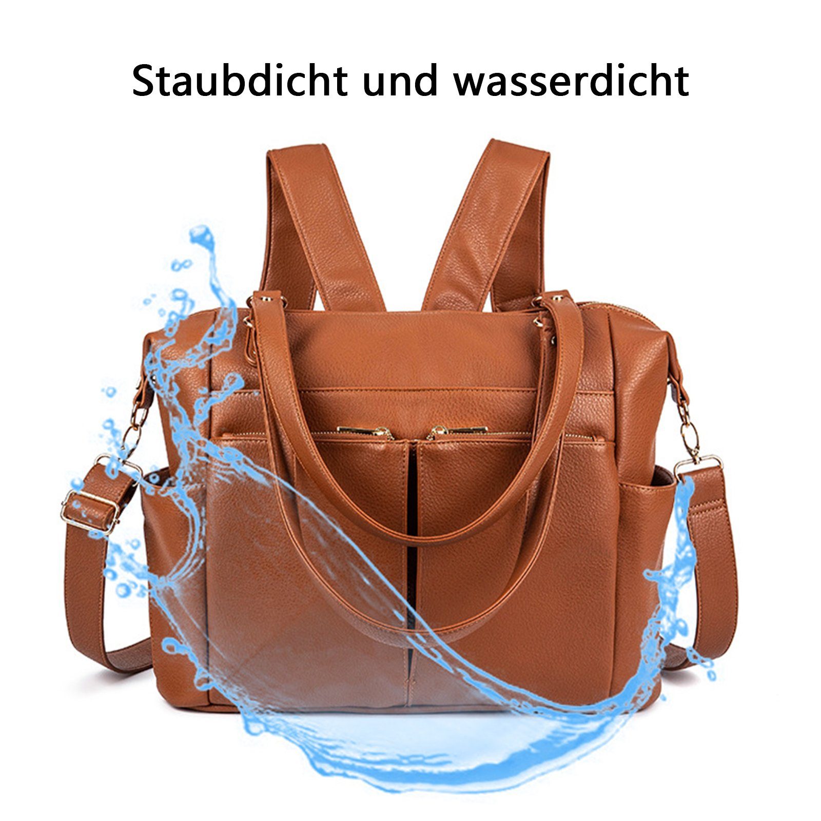 REDOM Wickeltasche Tasche, mobiler einstellbarem Baby Multifunktions-Babytaschen Wickeltasche), Wickelauflage Multifunktional, mit Babytasche, Umhängetasche Milchfläsche Henkeltasche (Windeln Handtasche tragbarer Babyflasche Schultergurt