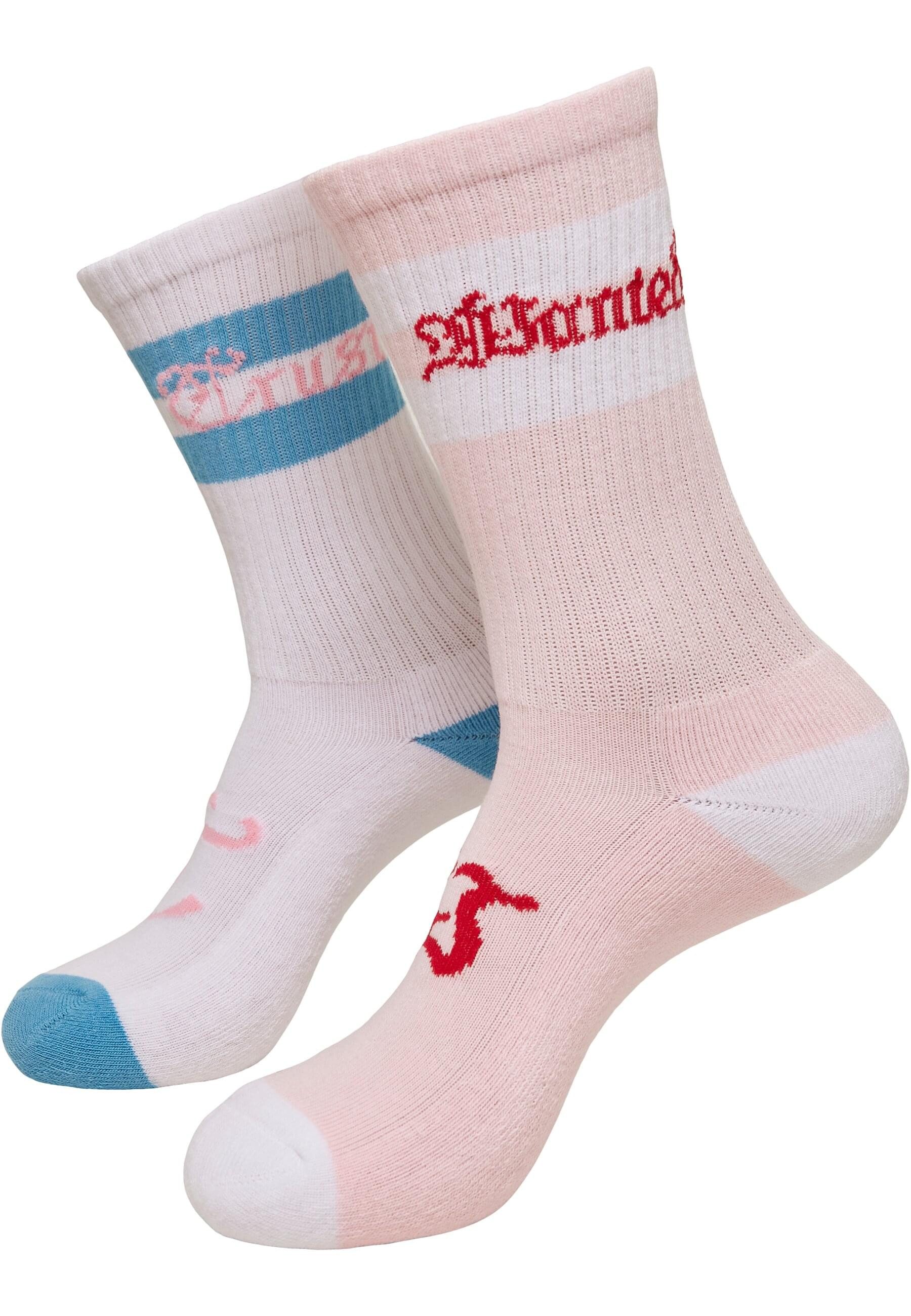 MisterTee Basicsocken MisterTee Unisex Trust Wanted Socks 2-Pack (1-Paar)