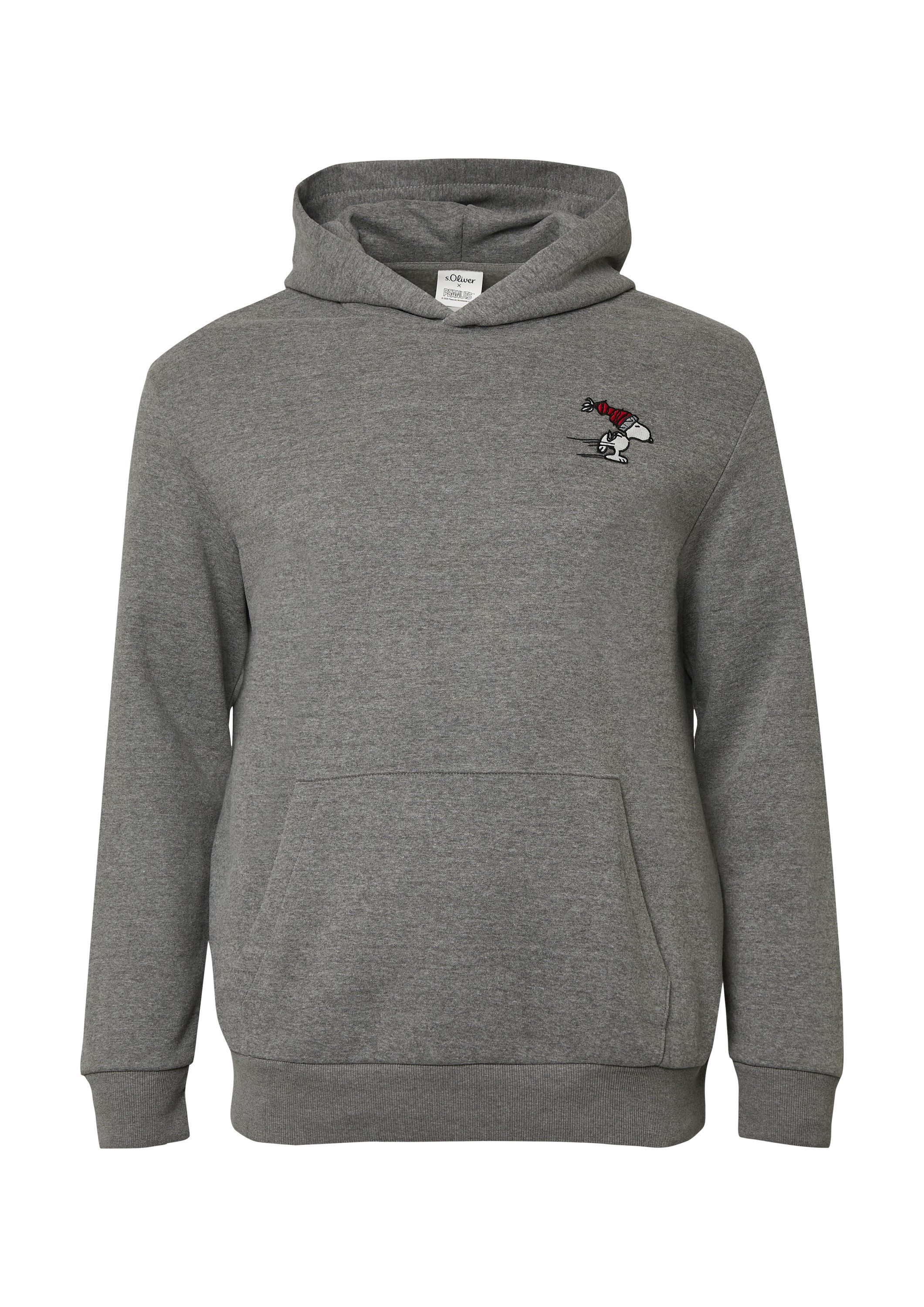 s.Oliver Sweatshirt Sweatshirt Kapuzen-Sweatshirt mit Peanuts®-Artwork