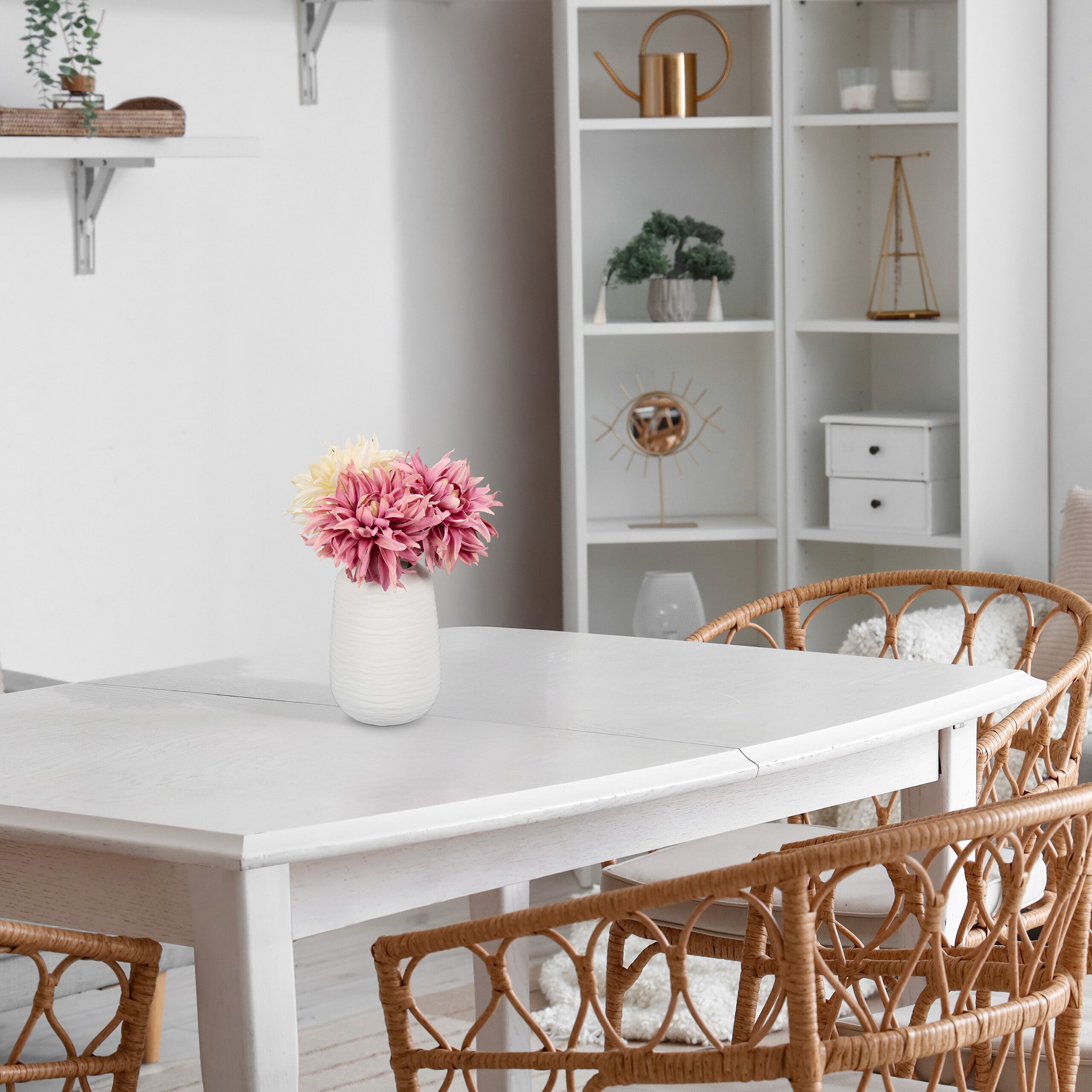 relaxdays Tischvase Vasen Set aus Keramik (Set, 2 St), weiß günstig online kaufen