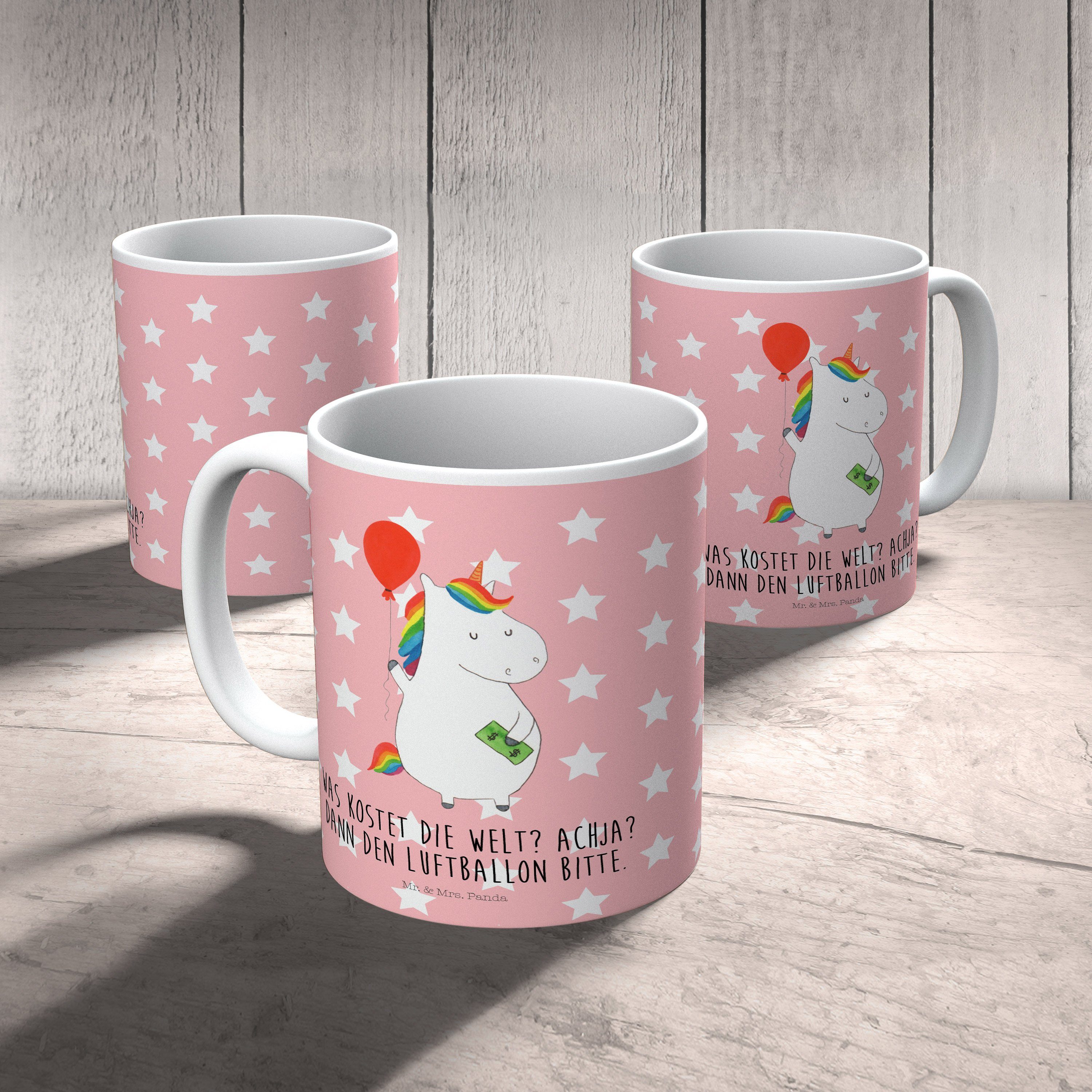 Tasse, Geschenk, & Mrs. Luftballon Einhörner, Kunststoff Einhorn Rot Kinderbecher Outdoo, - Panda Pastell Mr. -
