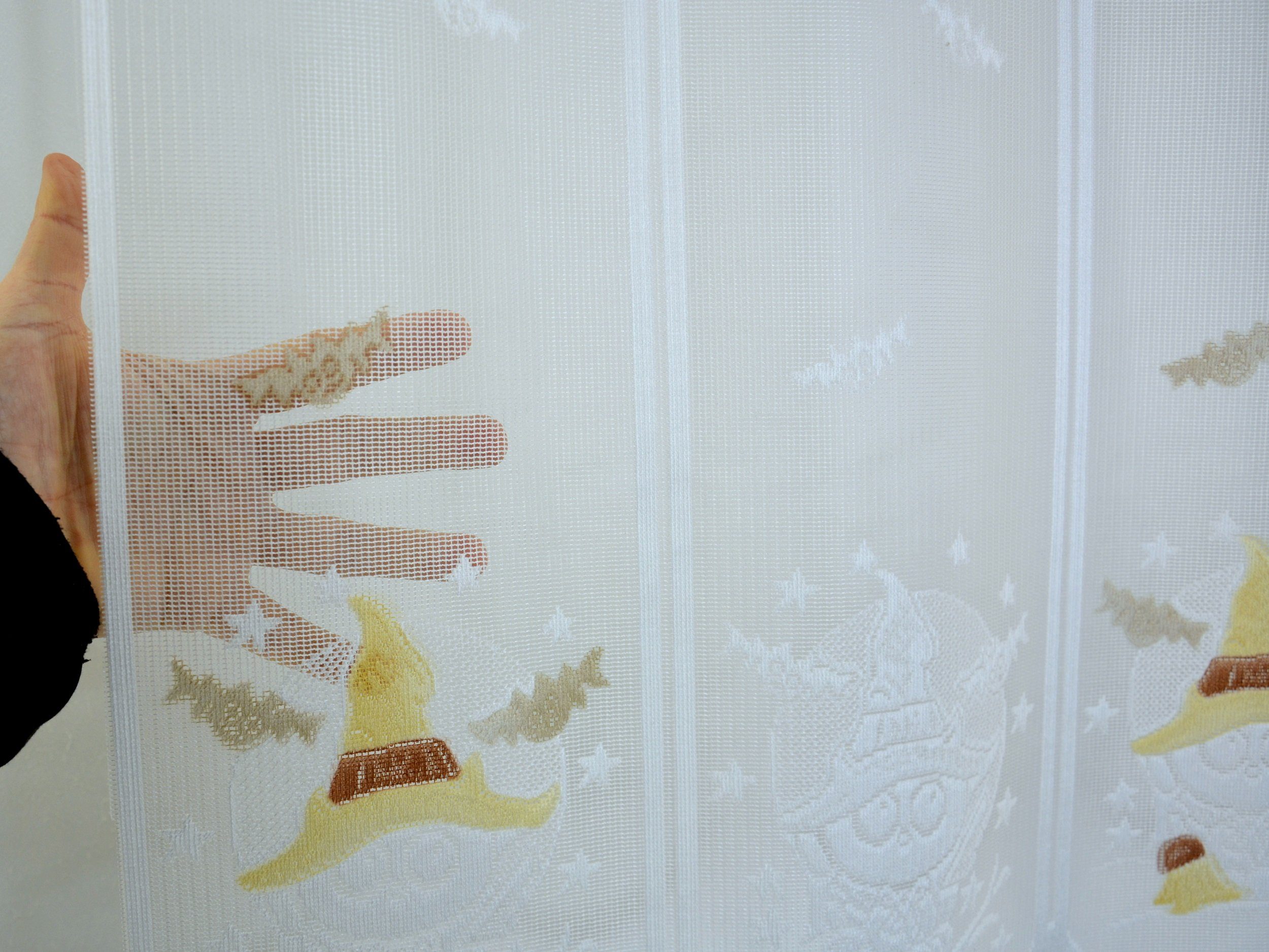 Clever-Kauf-24 Scheibengardine Kinderzimmer Scheibengardine Kleine Hexe (1 günstig online kaufen