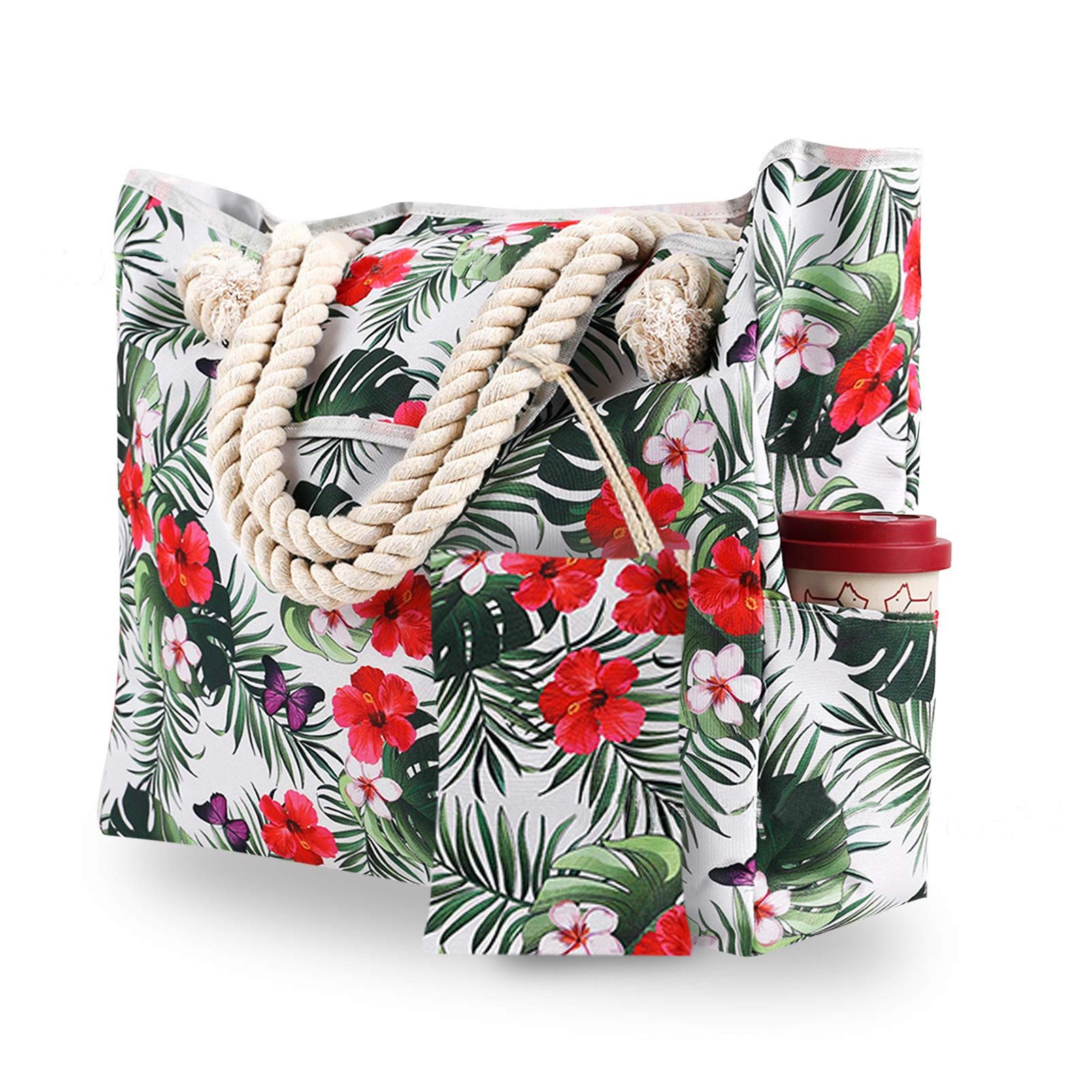 Coonoor Strandtasche Damen Extra Groß Schultertasche Shopper Einkaufstasche Wasserdicht