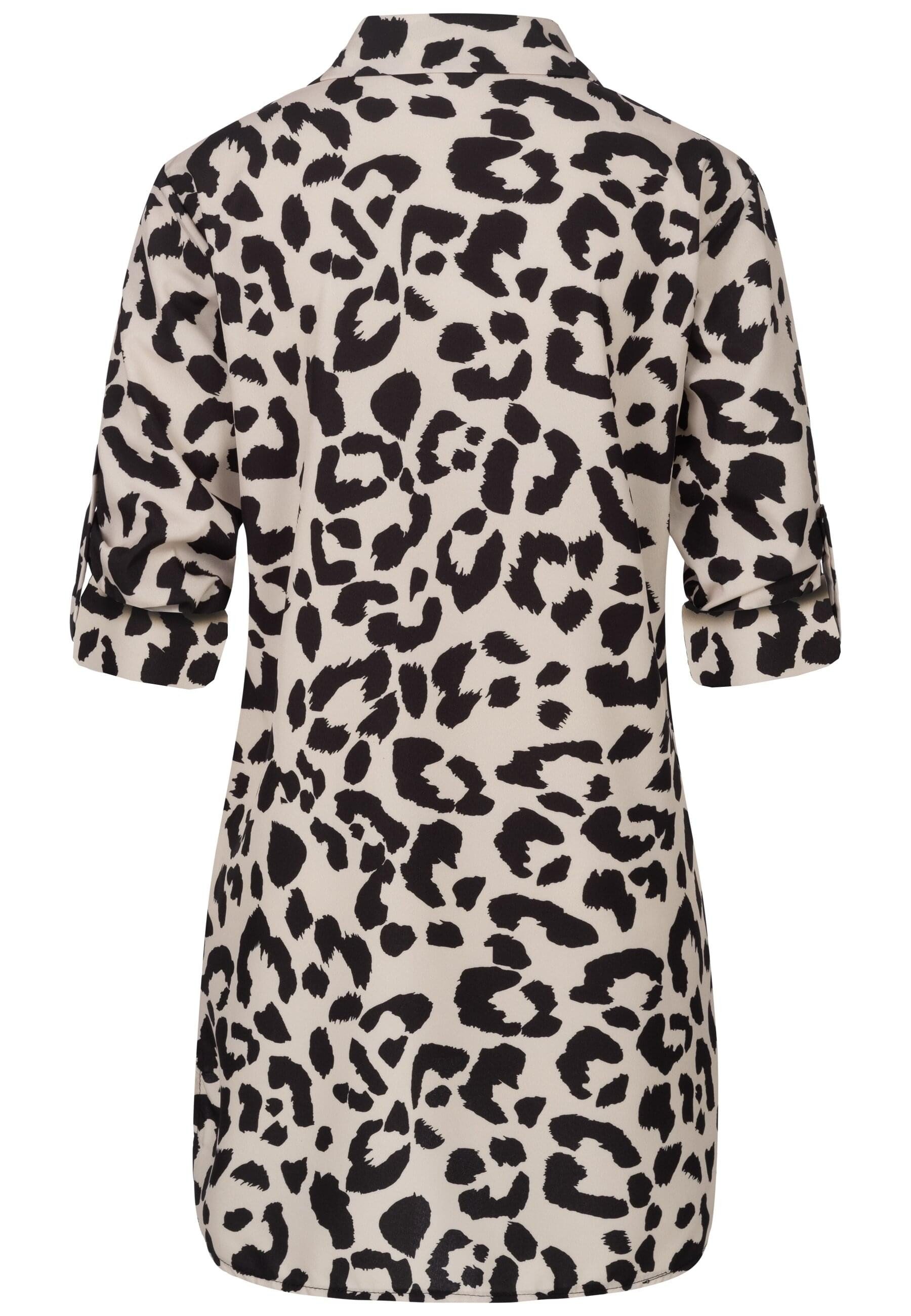 CLOUD 5IVE Klassische Bluse CLOUD 5IVE Leo All Over Turn-Up Bluse günstig online kaufen