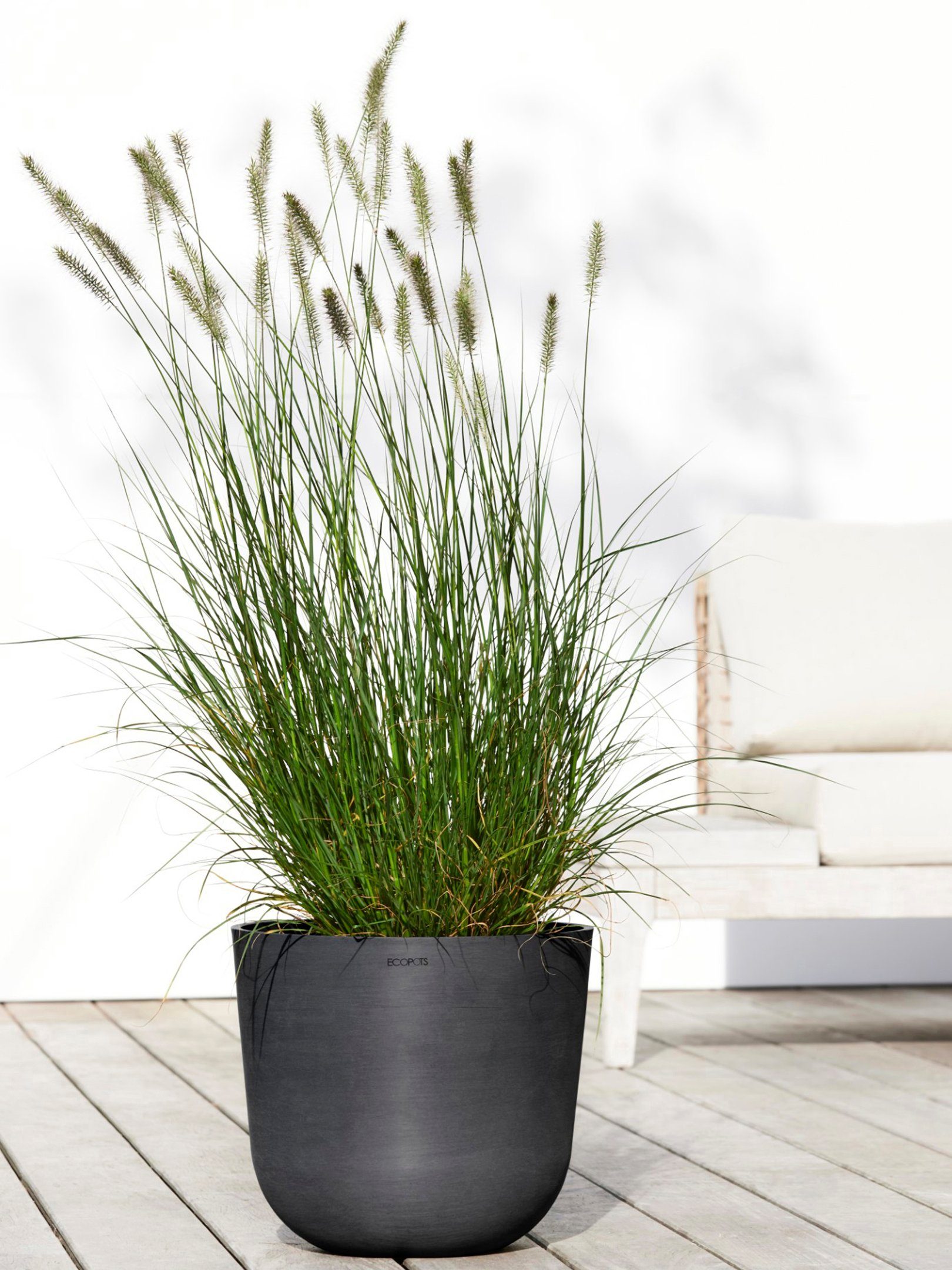 ECOPOTS Blumentopf Oslo 35 Dunkelgrau, für günstig online kaufen