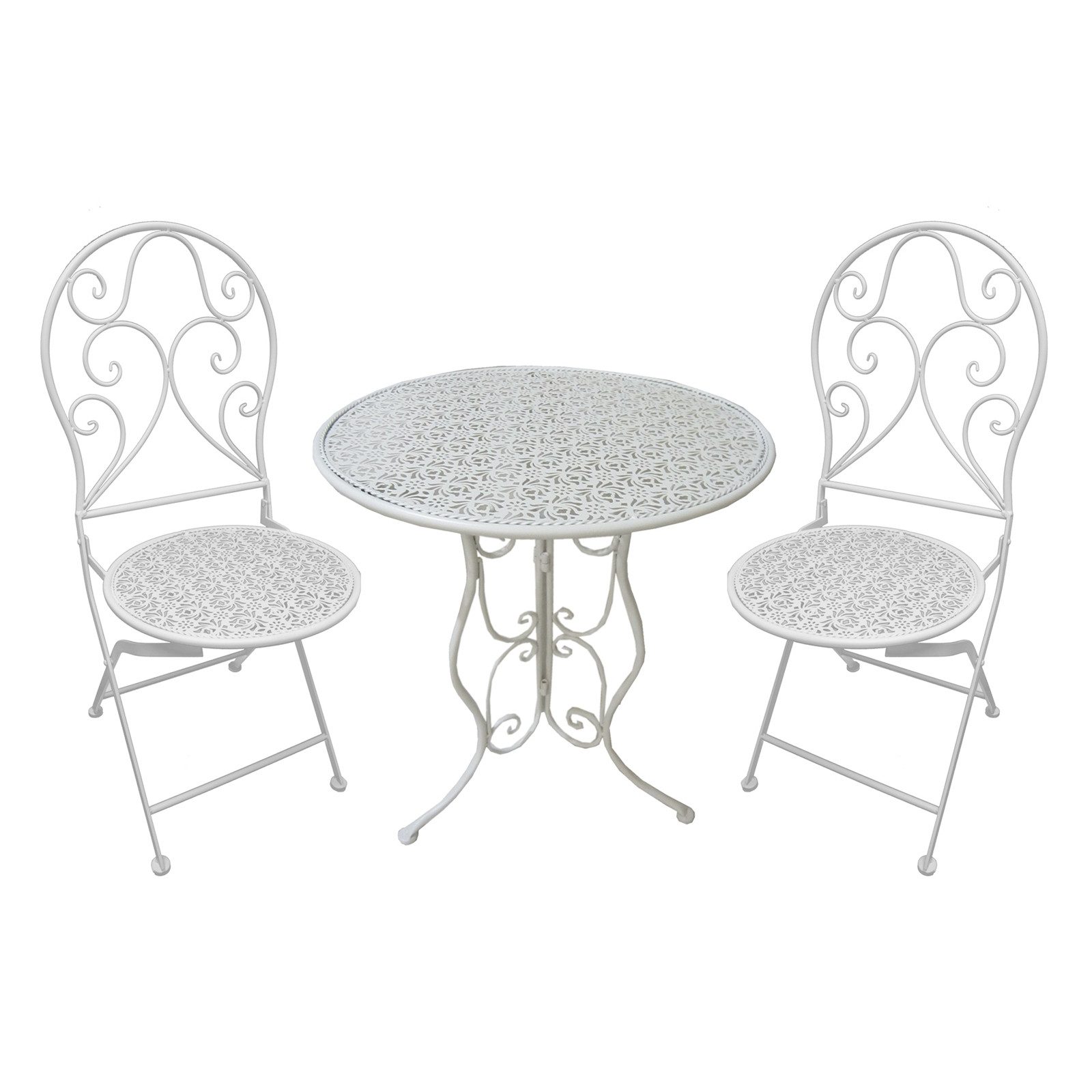 HTI-Living Küchentisch Essgruppe 3-teilig Lani Weiß (Set, 3-St., 1x Tisch, günstig online kaufen