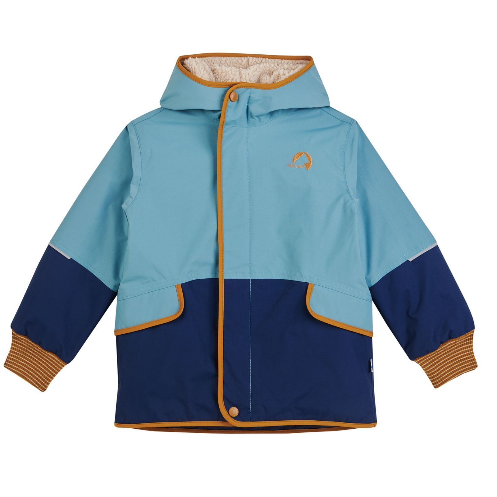 Finkid Jumpsuit Finkid Moska Mukka Smoke Blue/Cinnamon Winterjacke 130/140 Winterjacke Jacke - Schmutz abweisend