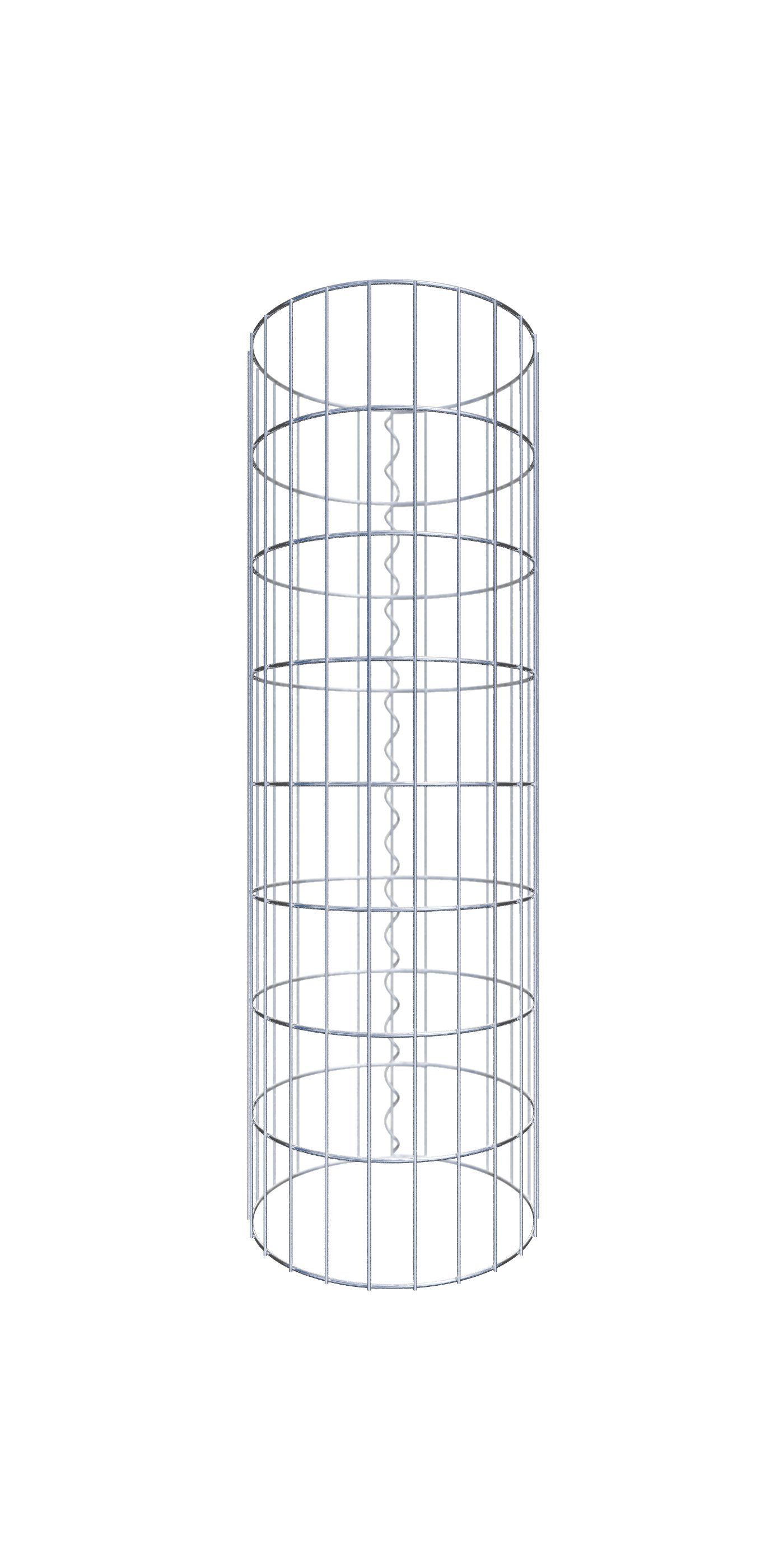 Gabiona Steinsäule Gabionensäule rund 37 cm Durchmesser, 80 cm Höhe, Maschenweite 5 cm, (Gabionensäule rund 37 cm Durchmesser, 80 cm Höhe, Maschenweite 5 cm x 10 cm)