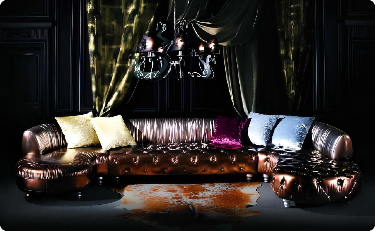 Xlmoebel Chesterfield-Sofa Neuheit: Luxus Designer Chesterfield Sofa U-Form Wohnlandschaft, Hergestellt in Europa