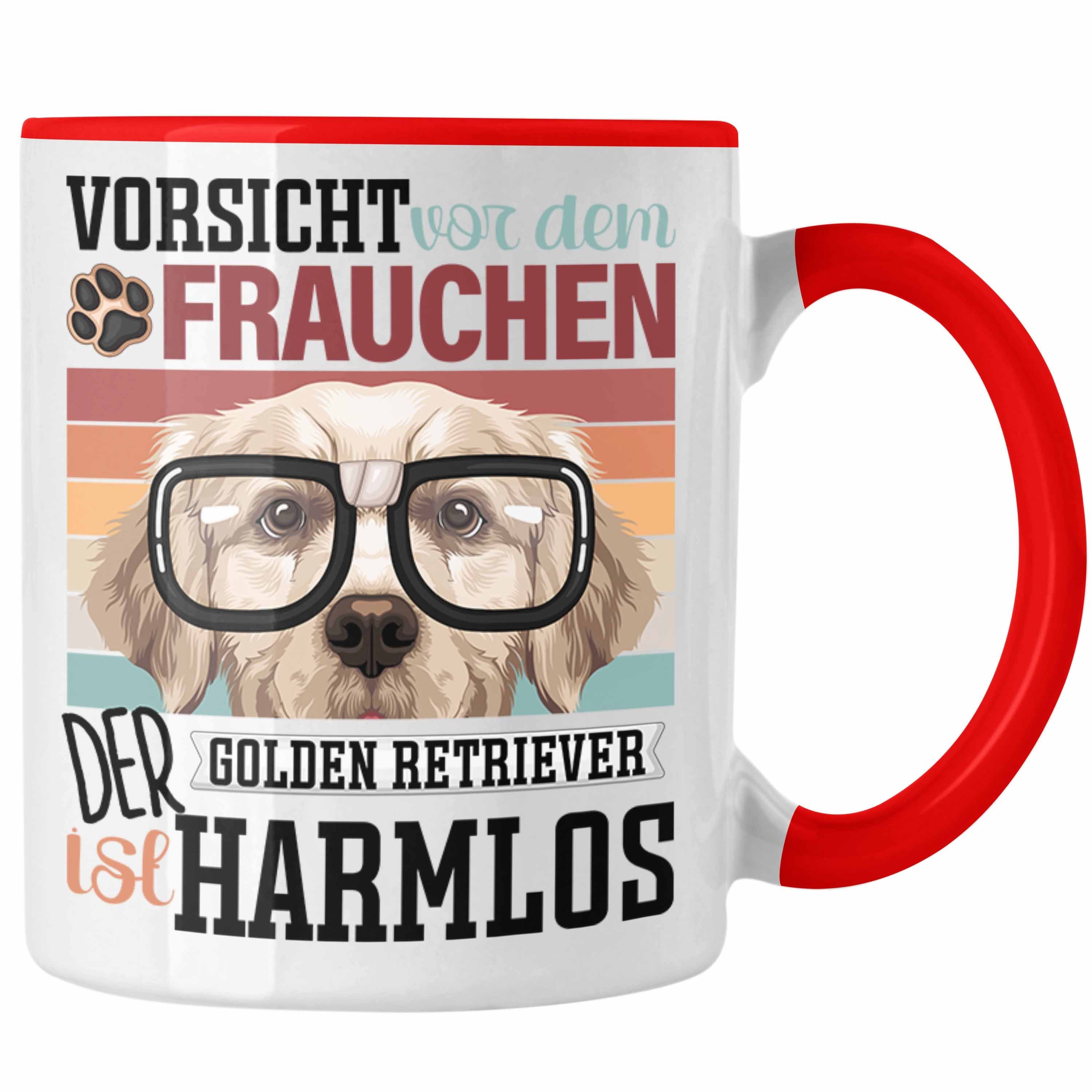 Trendation Tasse Golden Retriever Besitzerin Frauchen Tasse Geschenk Lustiger Spruch Ge Rot