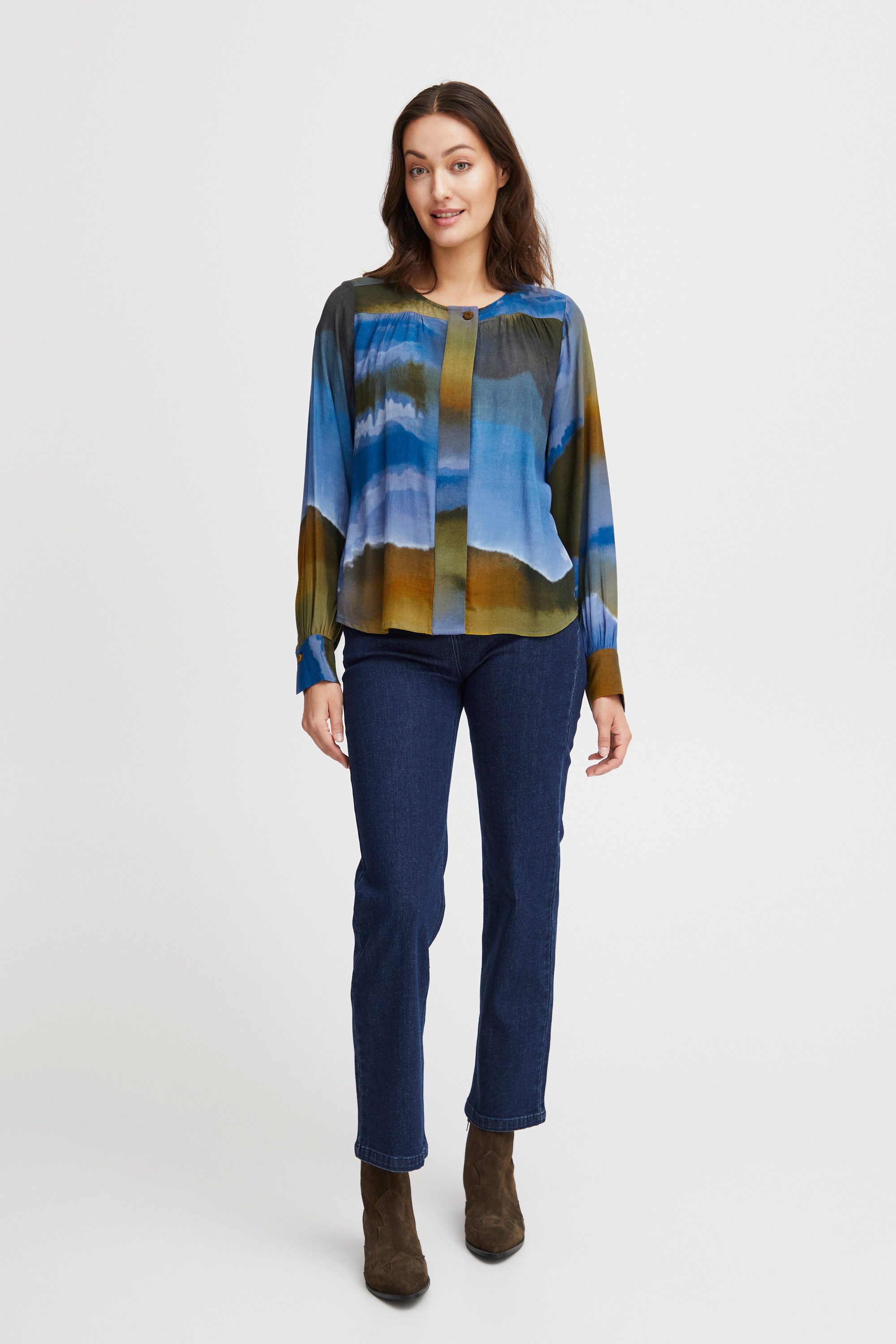 fransa Langarmbluse Langarm-Bluse FRREBEKKA