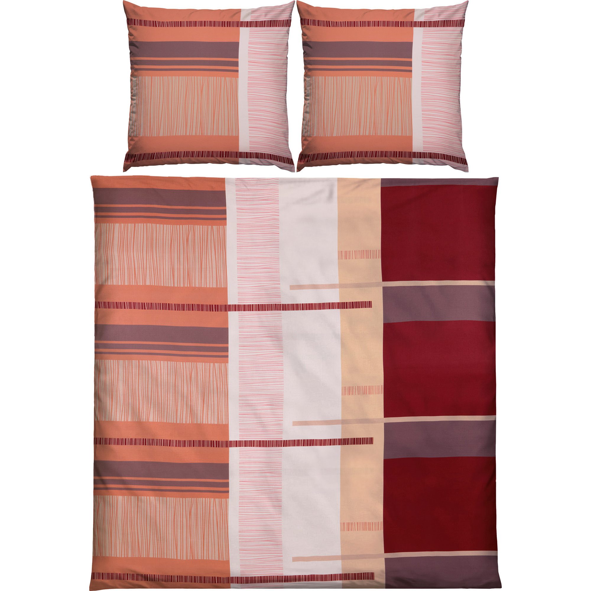 REDBEST Bettwäsche Bettwäsche, Mako-Satin, Satin Grafik günstig online kaufen