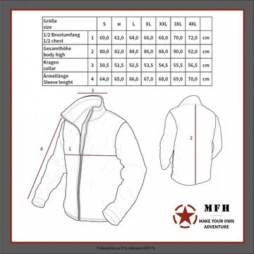 MFH Fieldjacket US Feldjacke M65, schwarz, m. auskn. Steppfutter, Mod. - XXL ausknöpfbarem Steppfutter