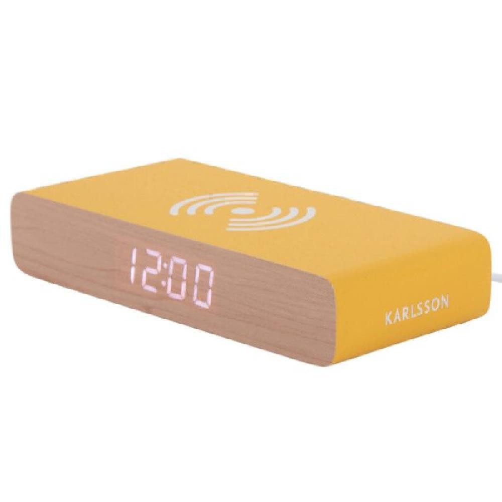 Karlsson Uhr Wecker Alarm Clock Retro Flat LED mit Lademöglichkeit für Hand günstig online kaufen