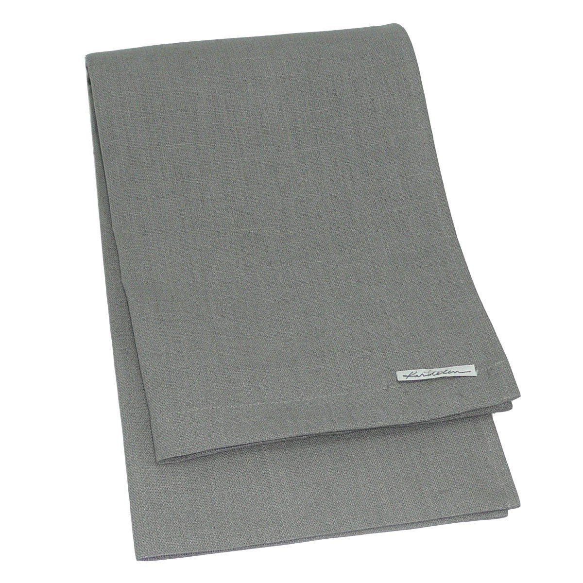 KARDELEN Tischdecke Leinentischdecke Tischdecke Erik 150x250cm steingrau