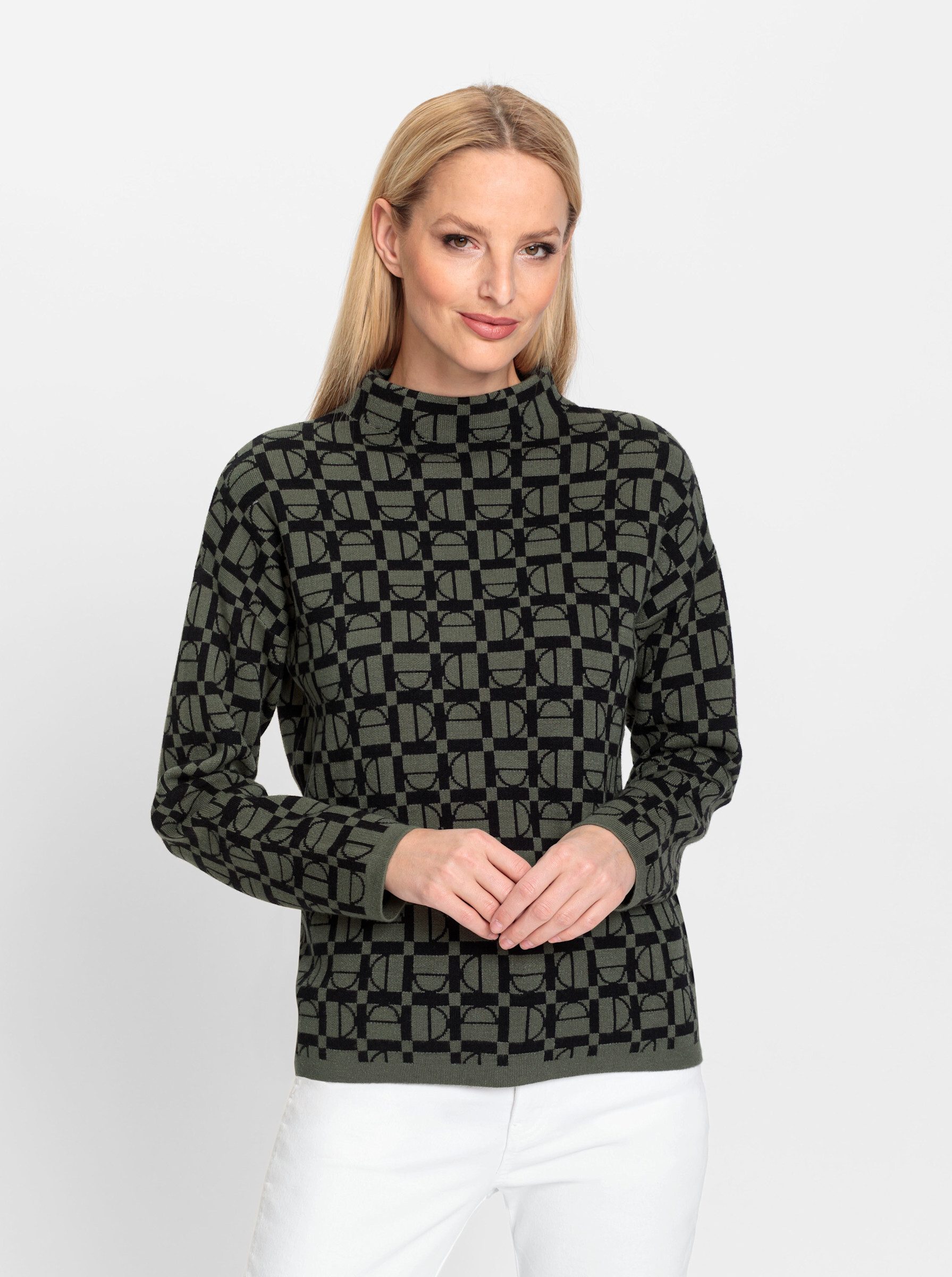 heine Strickpullover Jacquard-Pullover günstig online kaufen