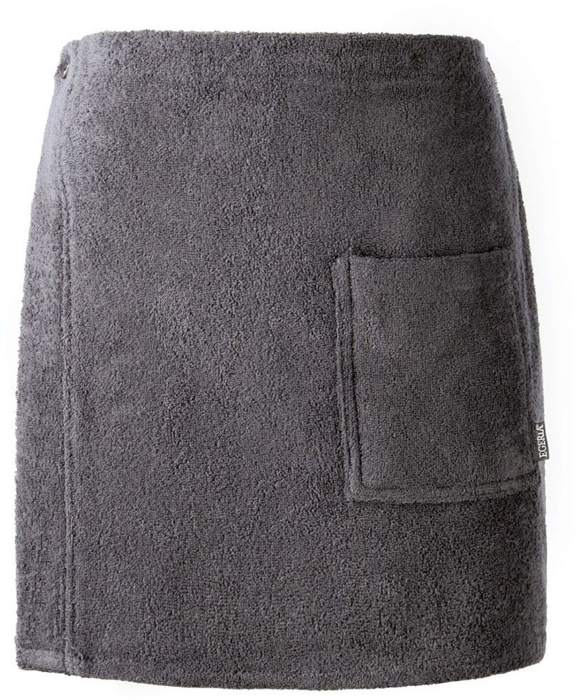 Egeria Kilt Aron, ideal für Sauna & Spa, Kurzform, Baumwolle, Knöpfe, größenverstellbar, 100% Baumwolle