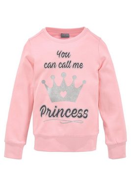 KIDSWORLD Langarmshirt YOU CAN CALL ME PRINCESS mit niedlichem Glitzerprint