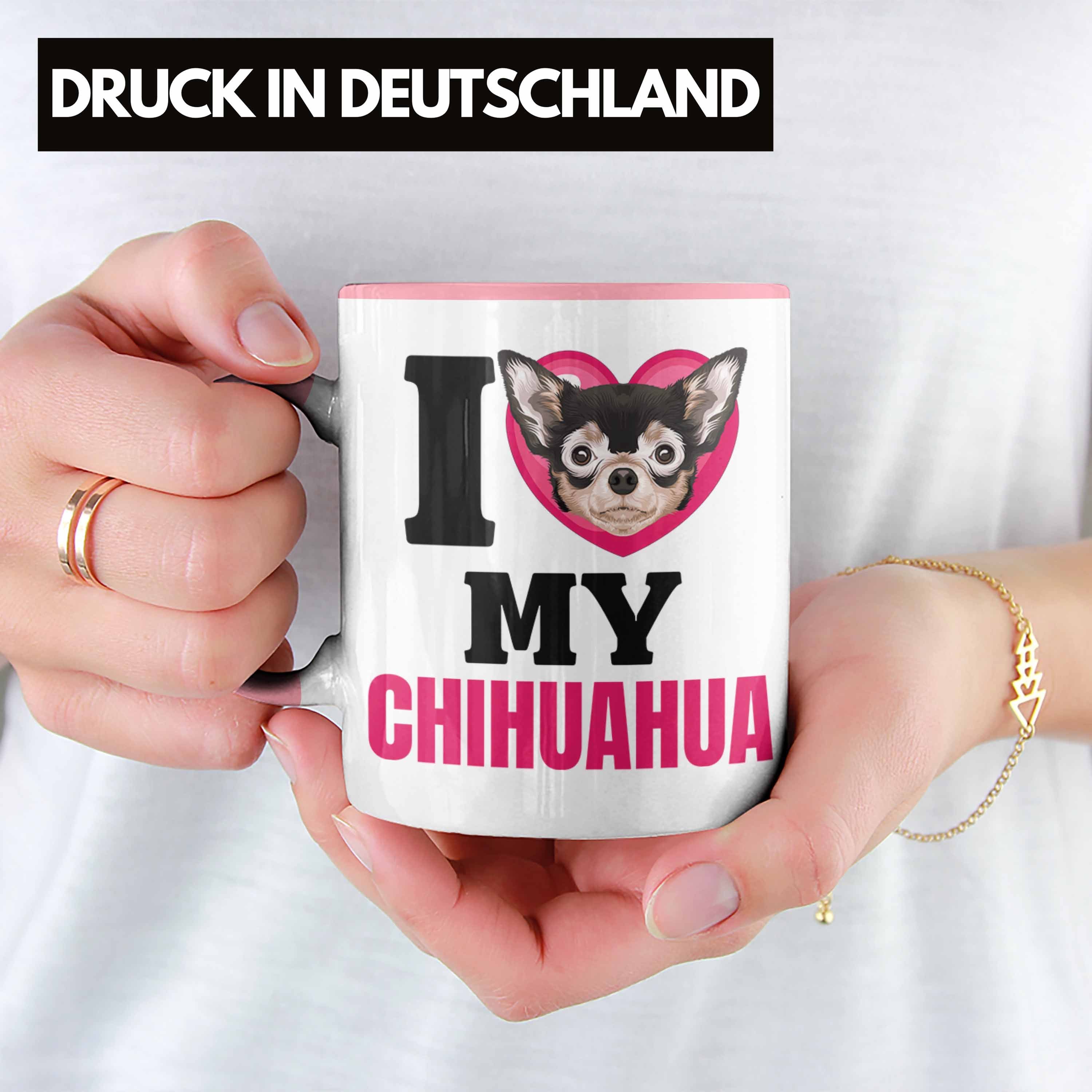 Lov Chihuahua Lustiger Tasse Spruch Trendation Geschenk Rosa Besitzerin Tasse I Geschenkidee