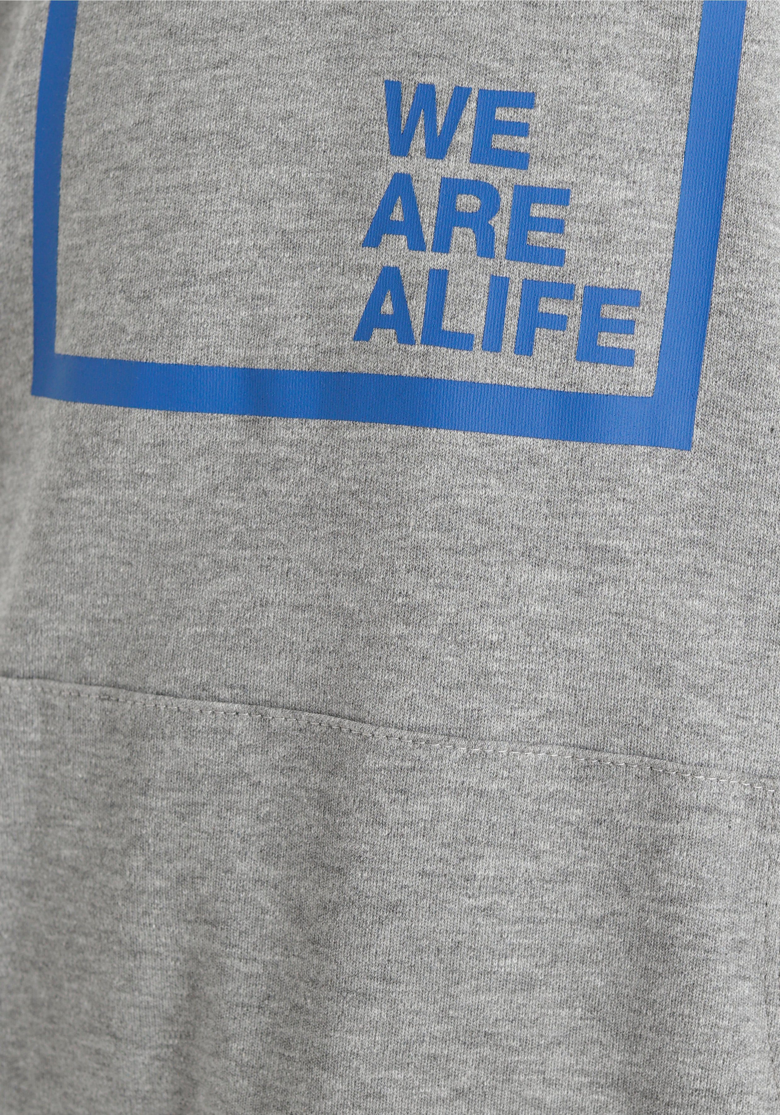 Alife & Kickin Kapuzenshirt aus Interlock-Material in Qualität melierter