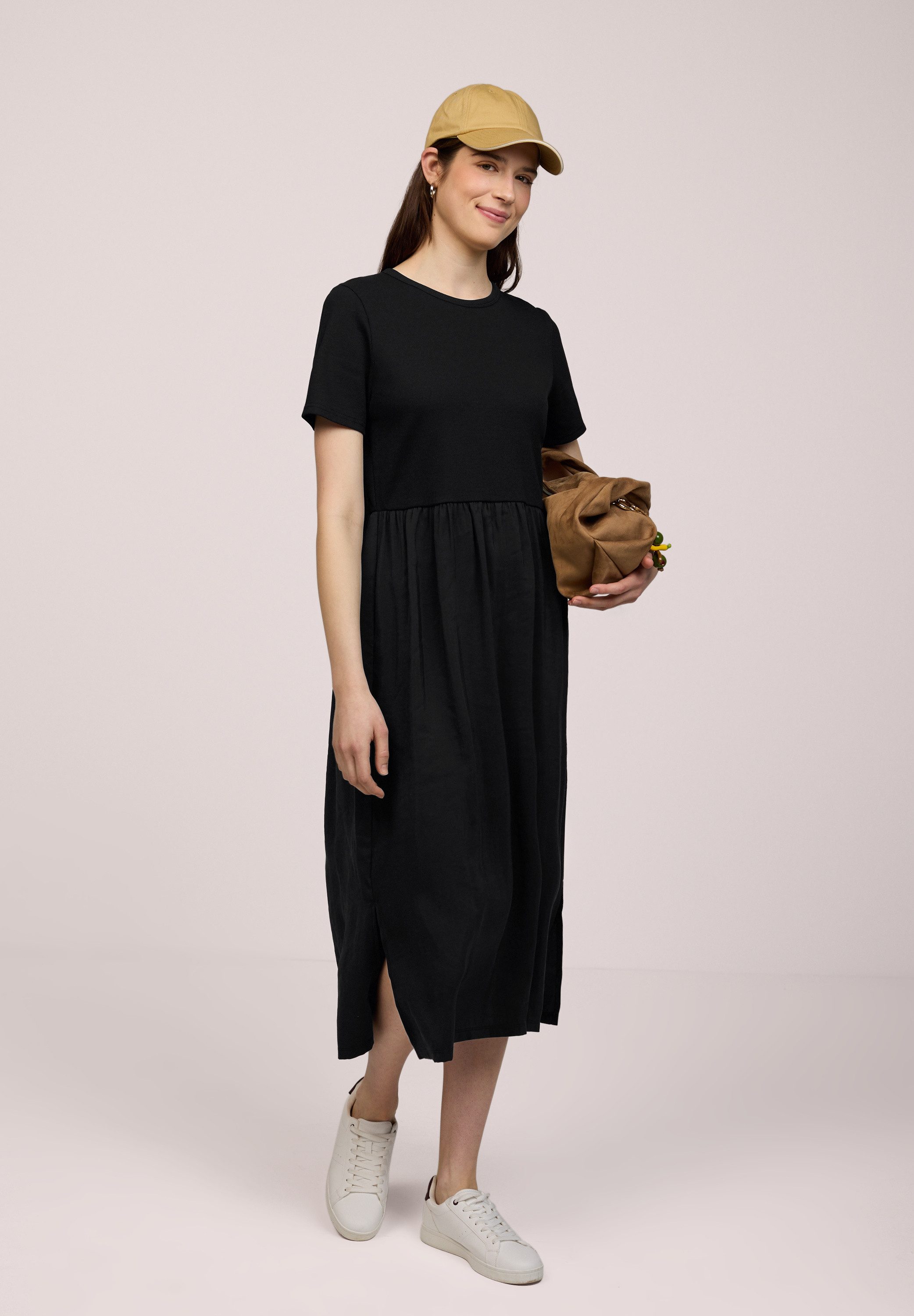 STREET ONE STUDIO Midikleid mit Rundhalsausschnitt günstig online kaufen