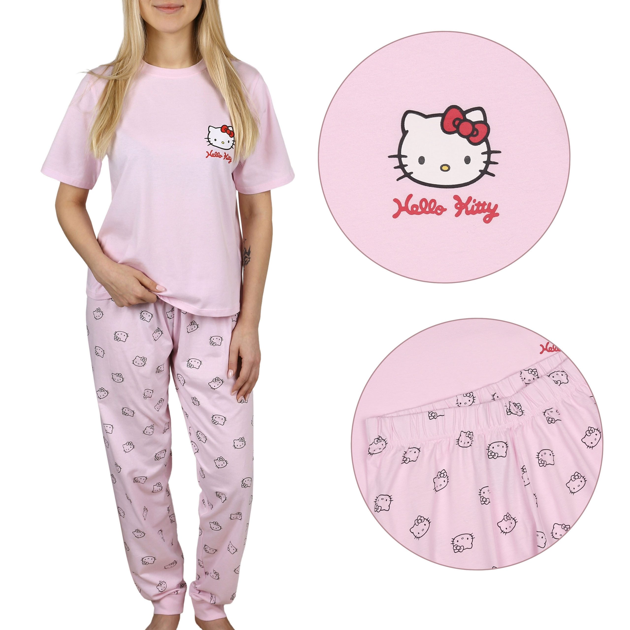 Sarcia.eu Schlafanzug Hello Kitty Damen-Pyjama mit günstig online kaufen