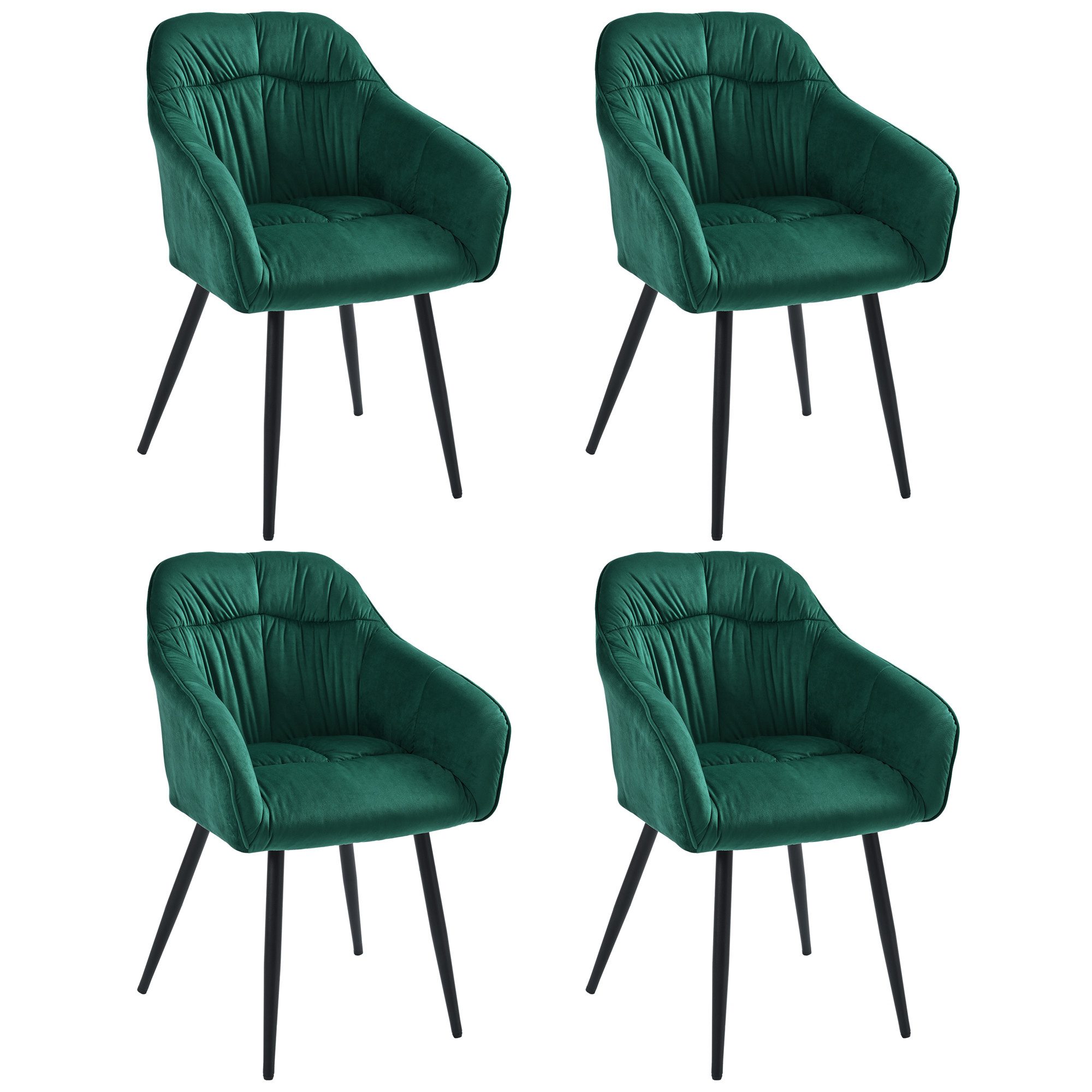 OKWISH Esszimmerstuhl Polsterstuhl (Polsterstuhl mit Metallbeine günstig online kaufen