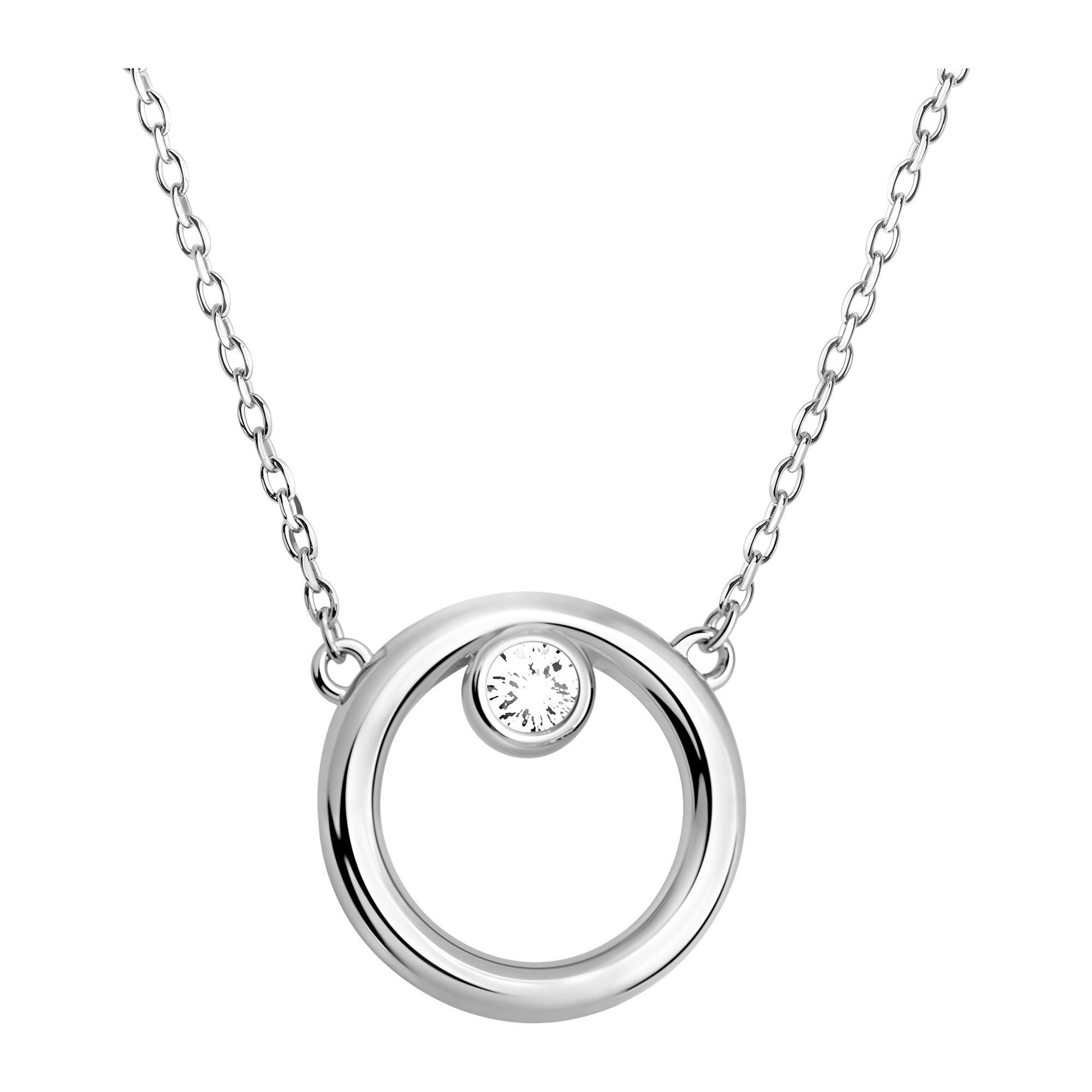 Sofia Milani Kette mit Anhänger Kreis, 925 Silber Damen Schmuck - N0859 günstig online kaufen