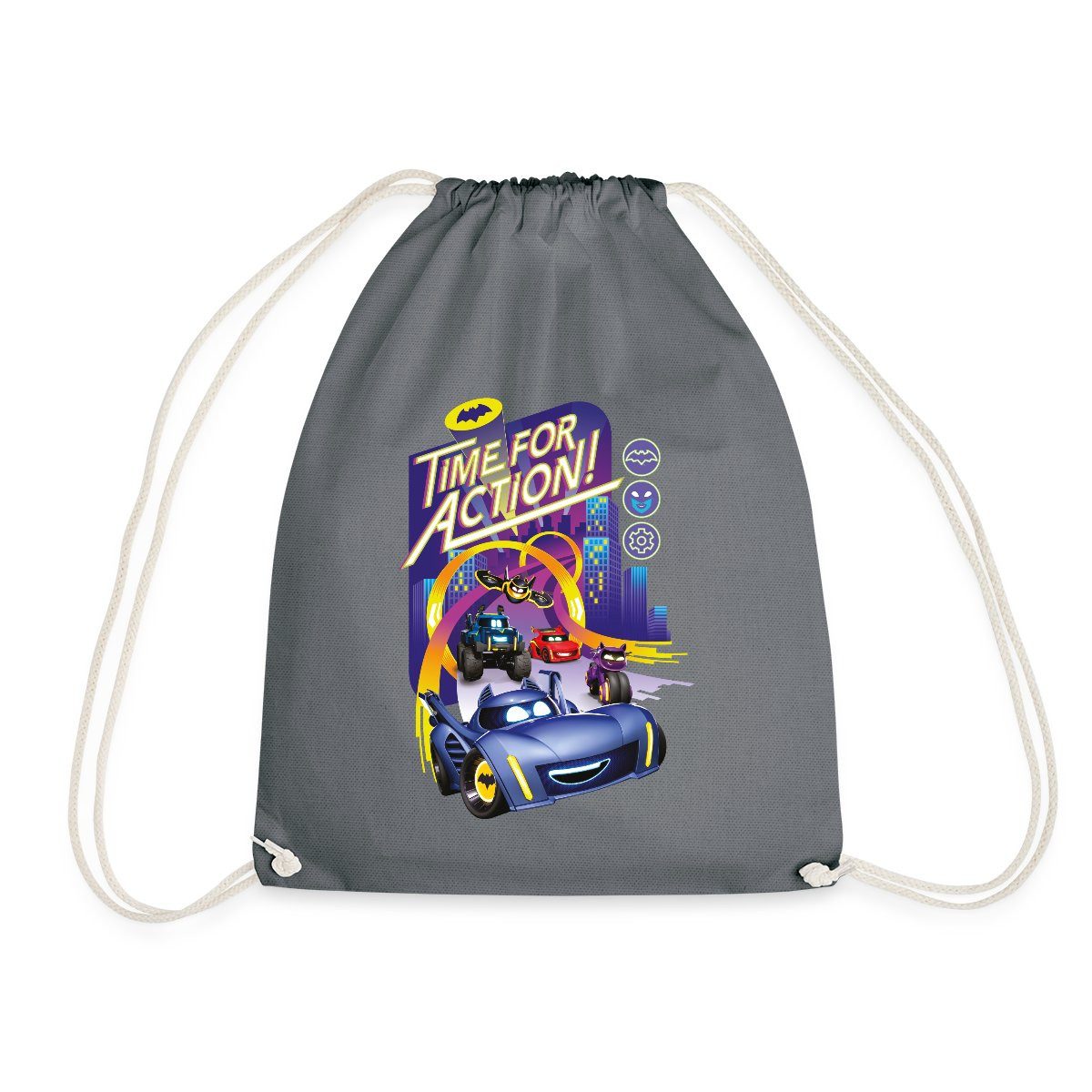 Spreadshirt Turnbeutel Batwheels Cooler Spruch Time For Action Turnbeutel (1-tlg)