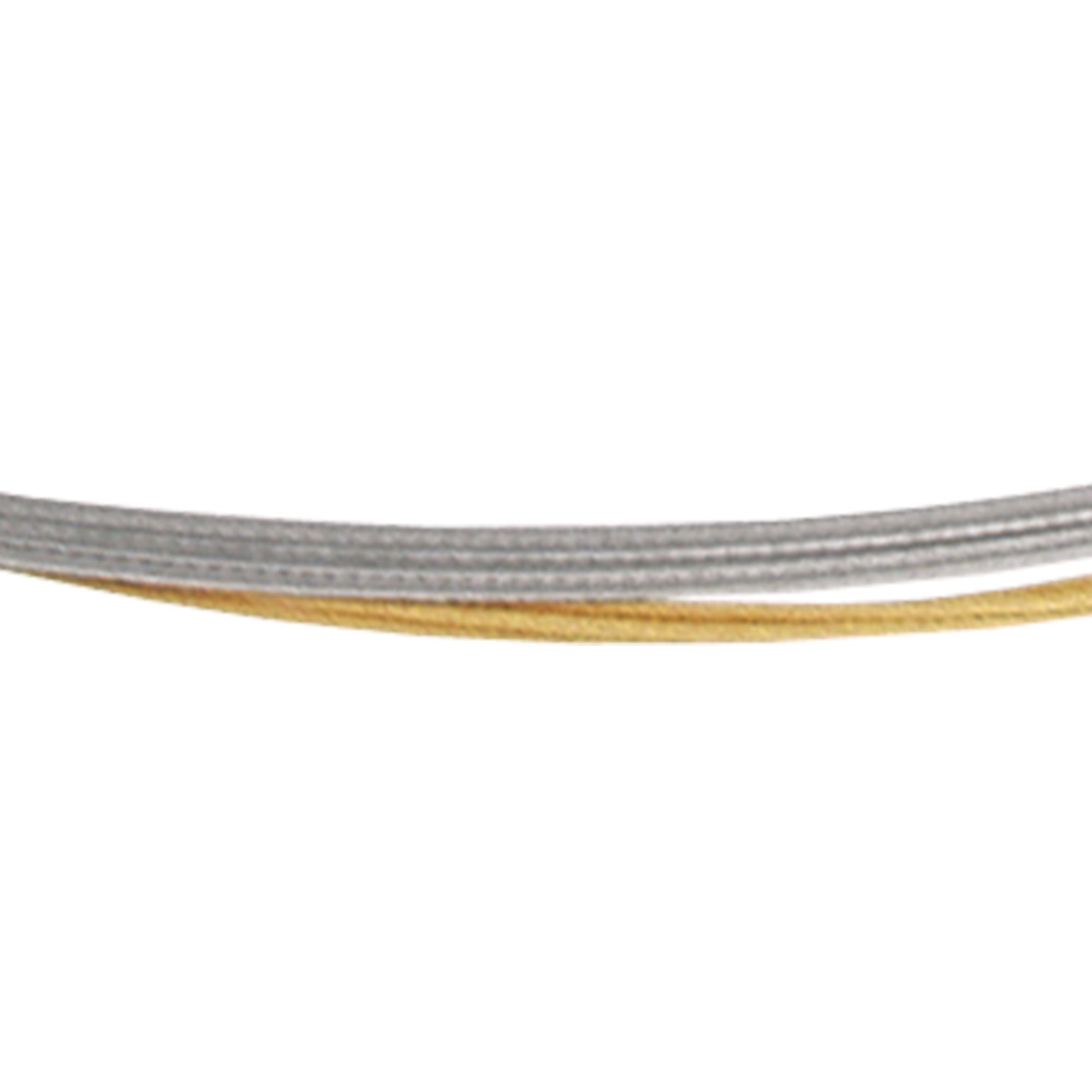 Ernstes Design Edelstahlkette Halskette Drahtseil 10-fach bicolor DS10.bi