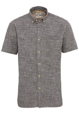 camel active Kurzarmhemd aus reiner Baumwolle Button-Down