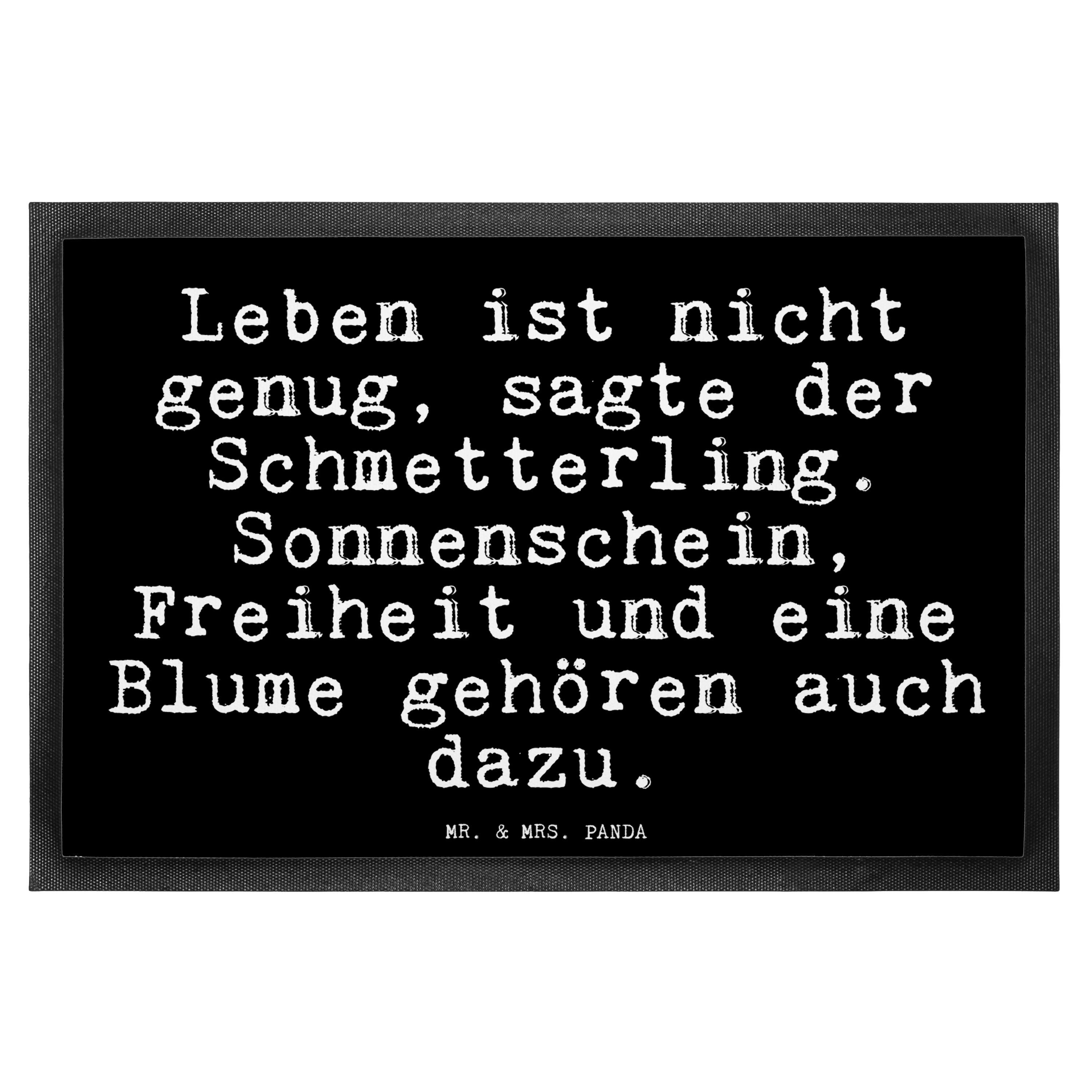 Fußmatte »Leben ist nicht genug,... Geschenk, Spruch