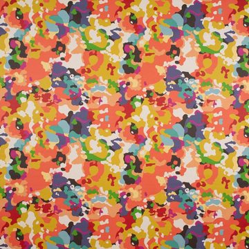 SCHÖNER LEBEN. Stoff Tischdeckenstoff beschichtete Baumwolle Vassily Camouflage bunt 1,55m, abwaschbar