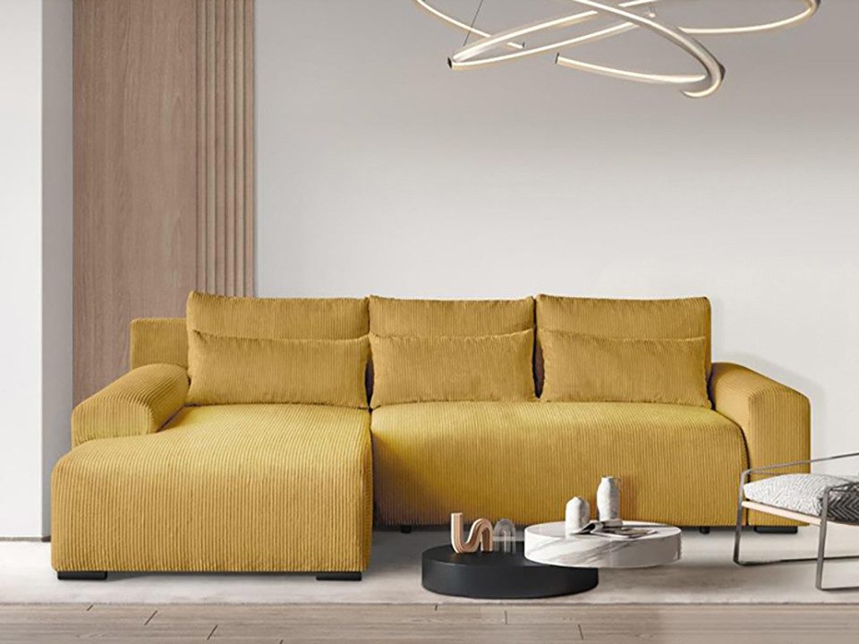 Beautysofa Ecksofa Benny, mit Schlaffunktion, Bettkasten, günstig online kaufen