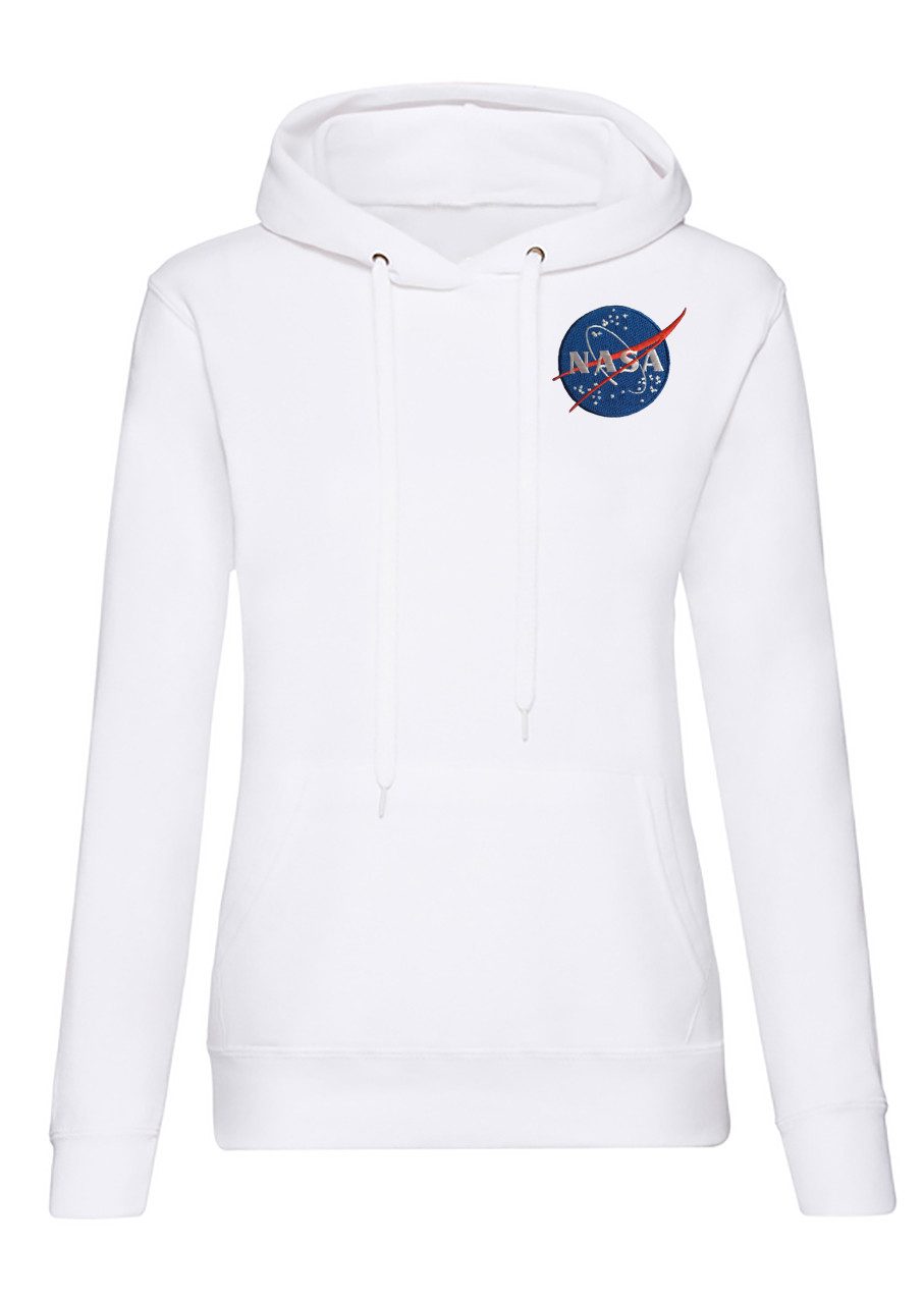 Blondie & Brownie Hoodie NASA Damen Kapuzenpullover Astronaut Mond Weltall Space Logo Hoodie (Einzelartikel, Einteilig) NASA Astronaut Space Streetwear Damen Hoody