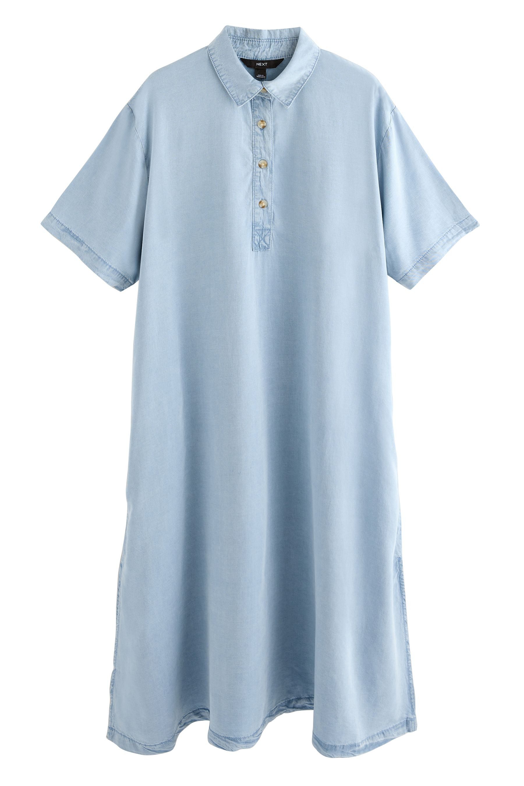 Next Midikleid Leichtes Denim-Maxikleid aus Lyocell günstig online kaufen