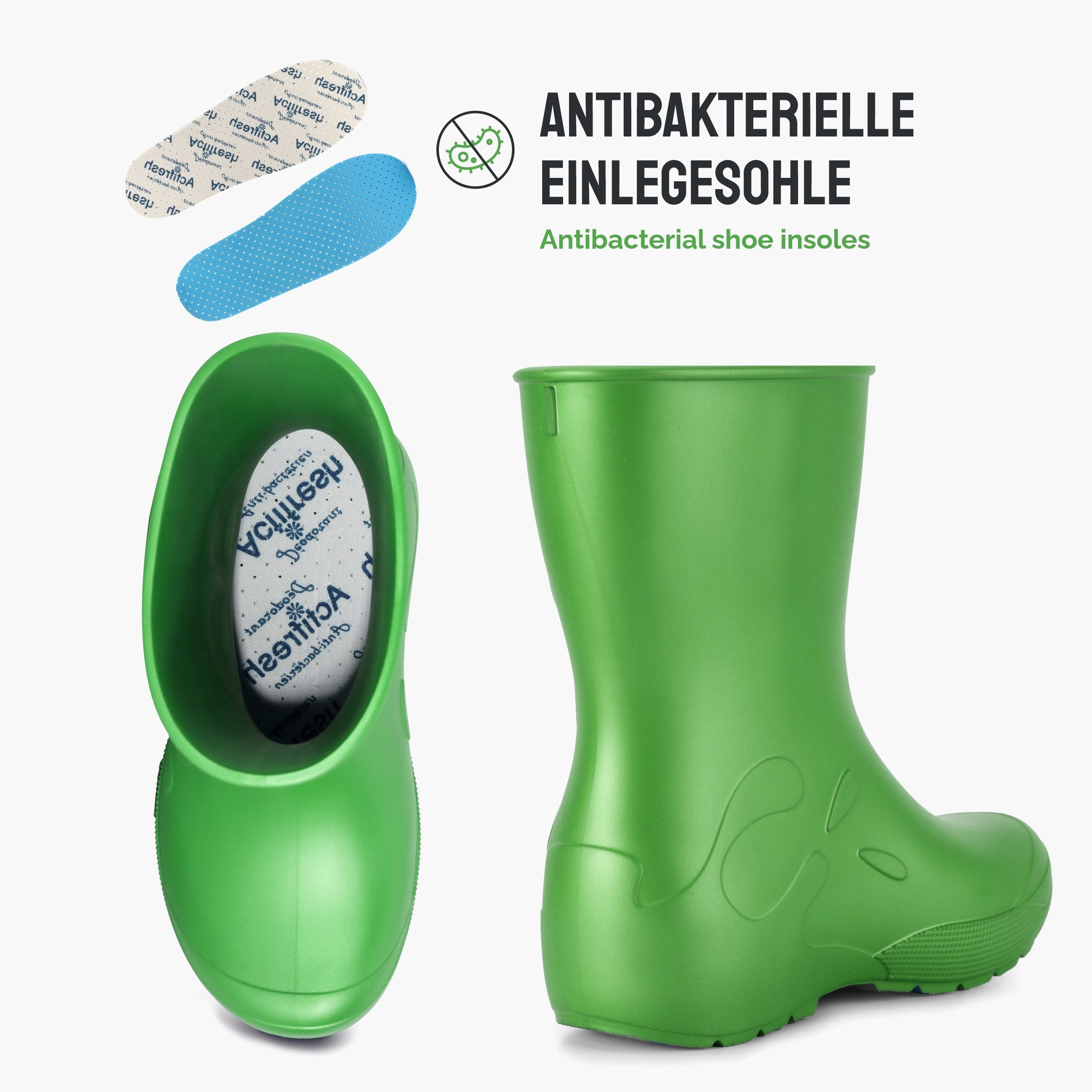 Ladeheid EVA Kinder Regenschuhe LA-CA-10 Gummistiefel – Bild 2 von 5